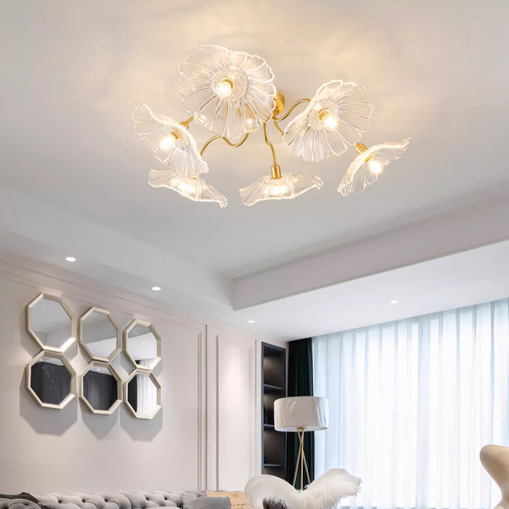 Leirova Lotus Leaf Ceiling Light
