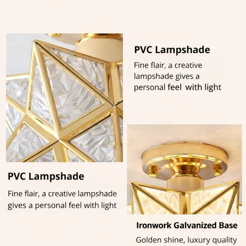Star Shaped Ceiling Light