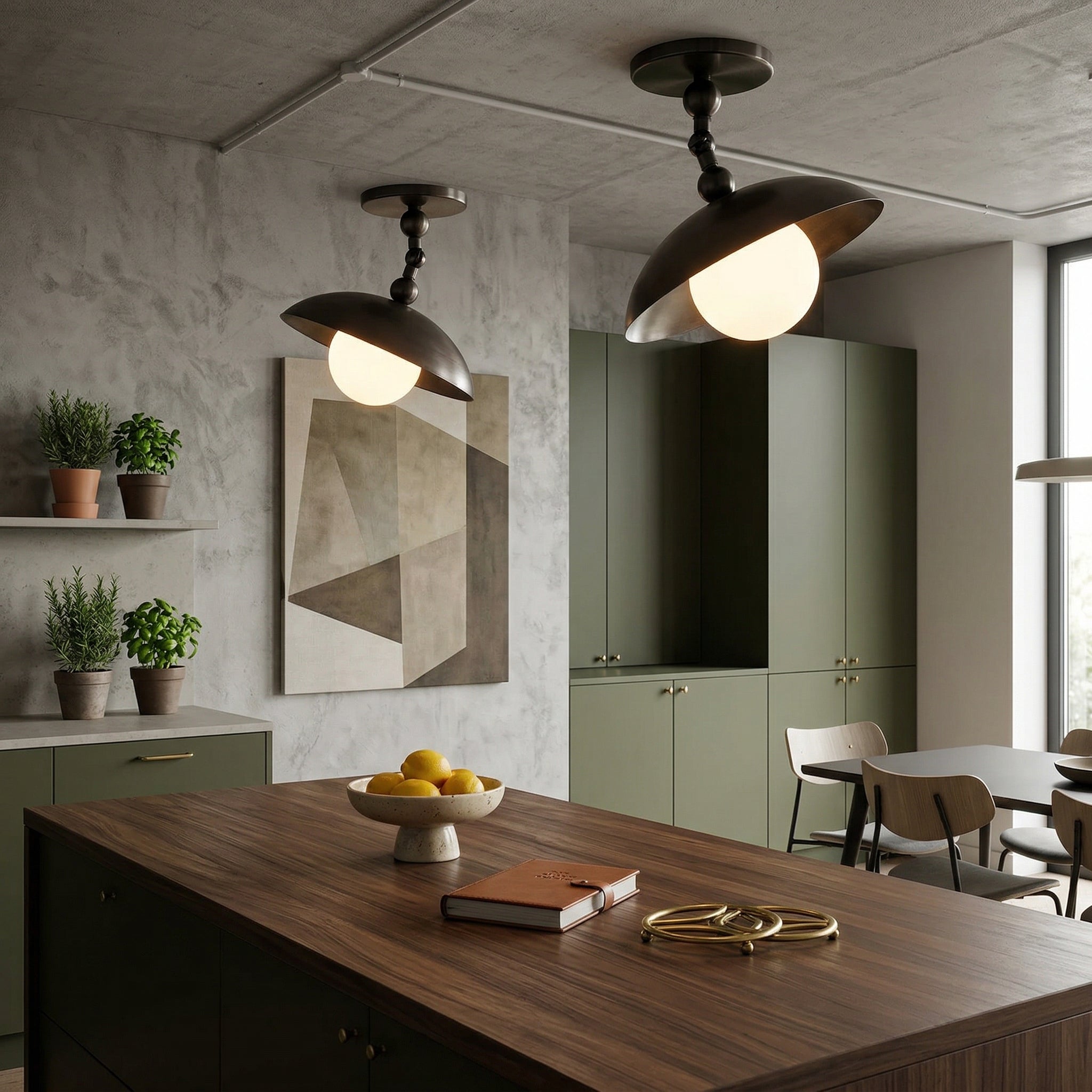 Alunona Globe Ceiling Light