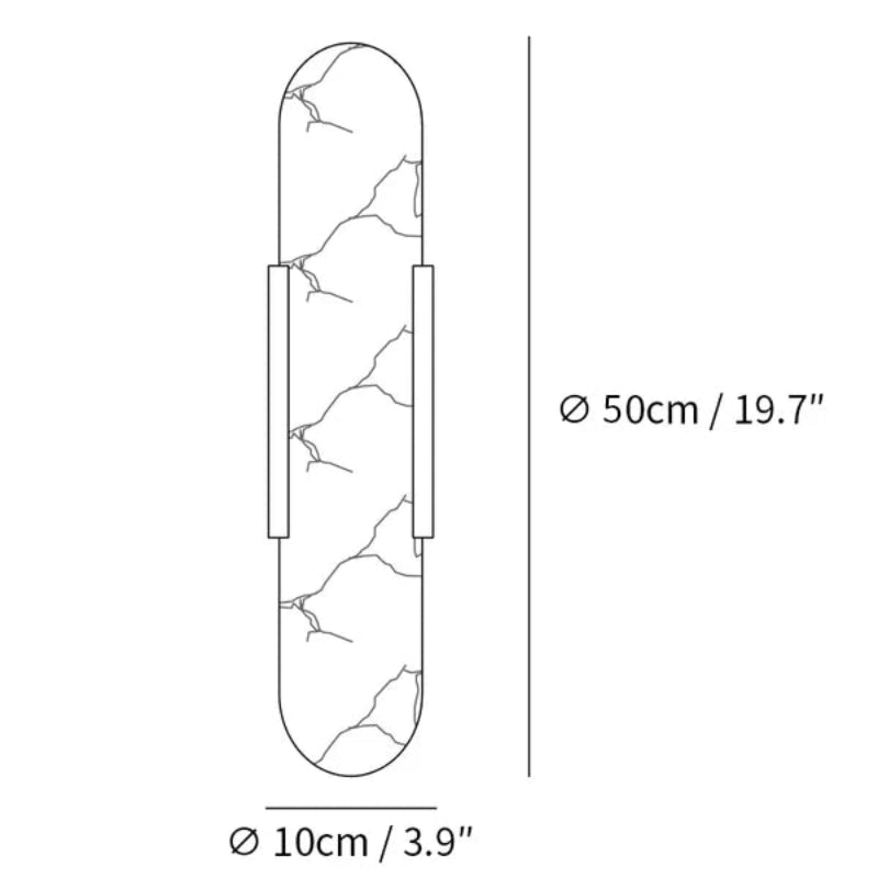 Marce Alabaster Wall Light
