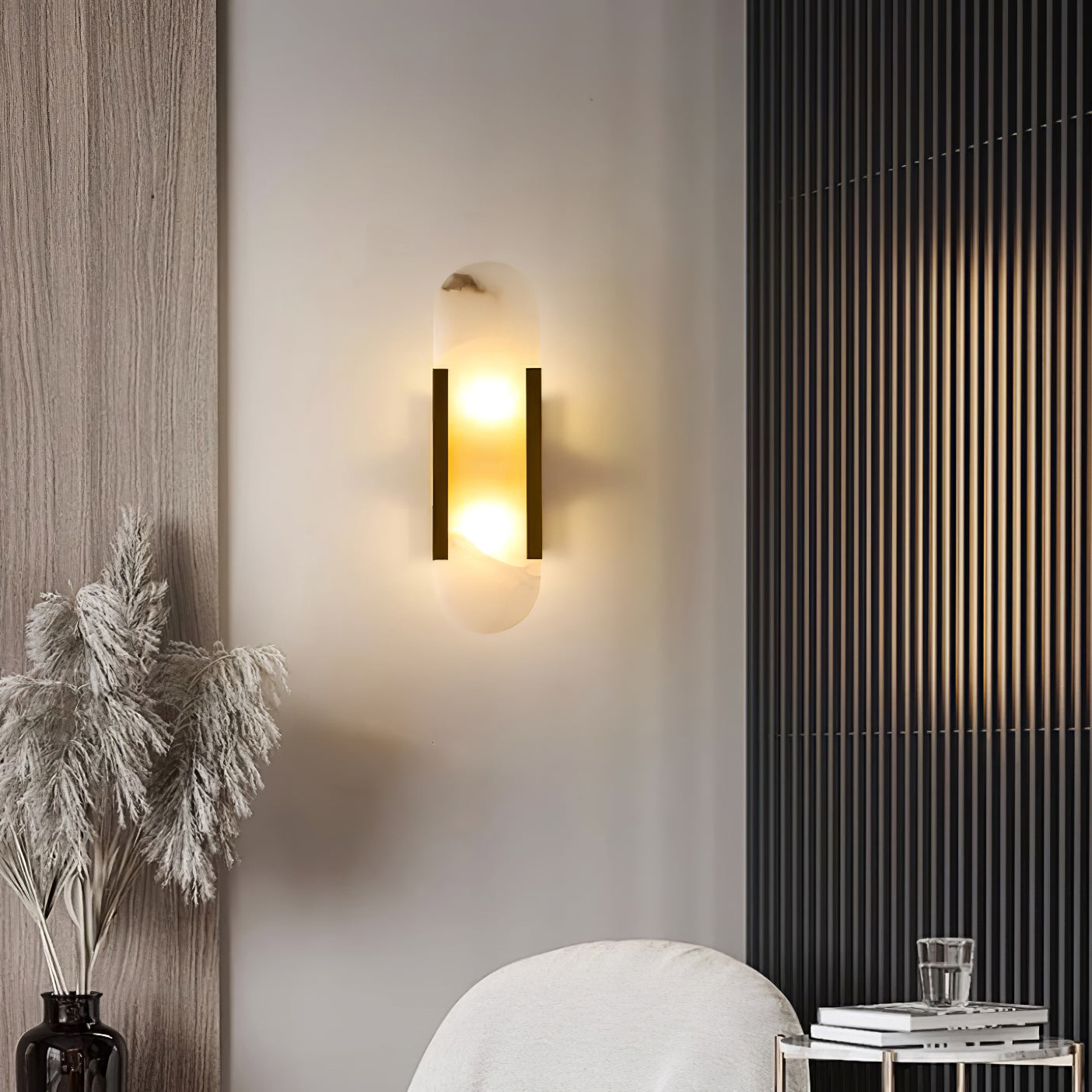 Marce Alabaster Wall Light