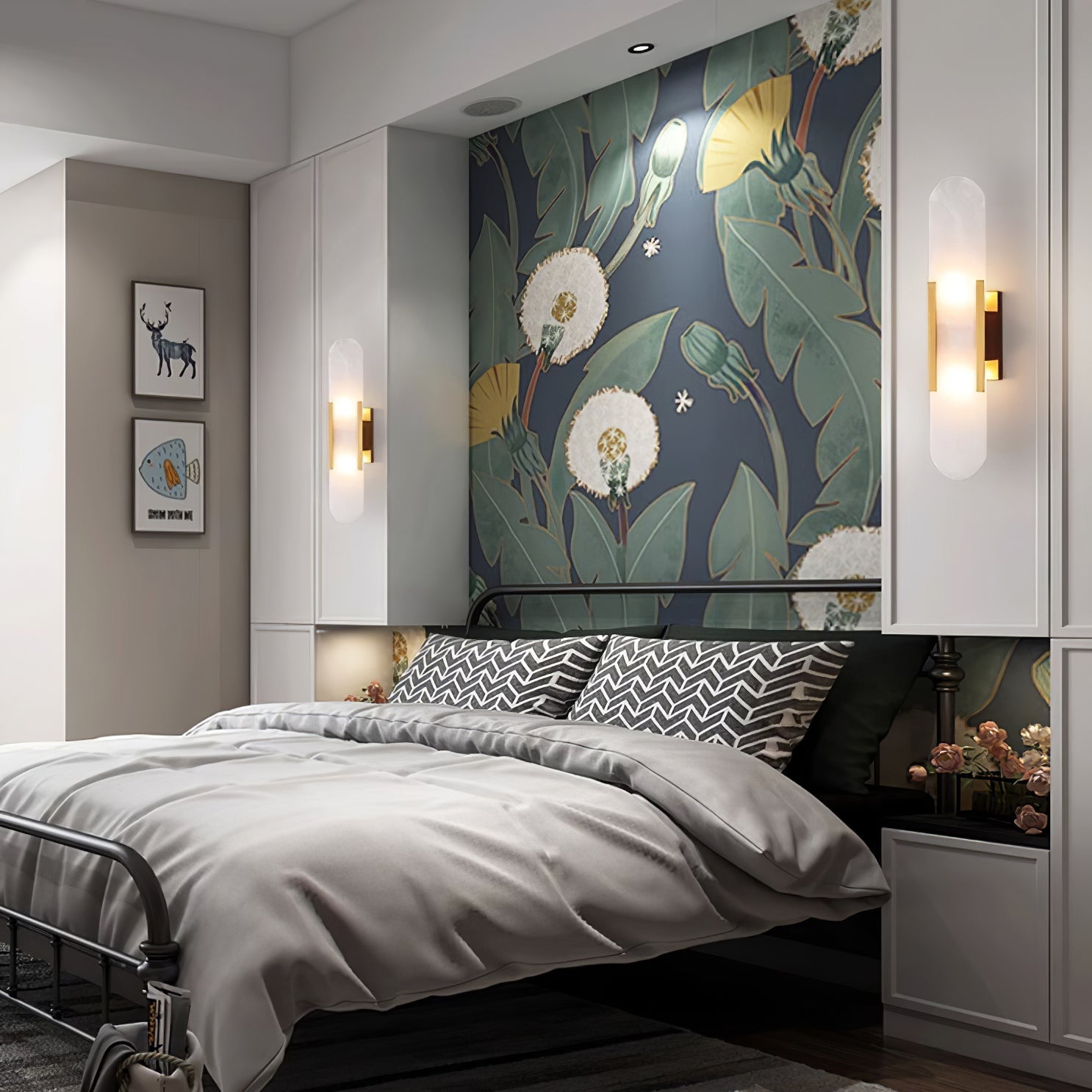 Marce Alabaster Wall Light
