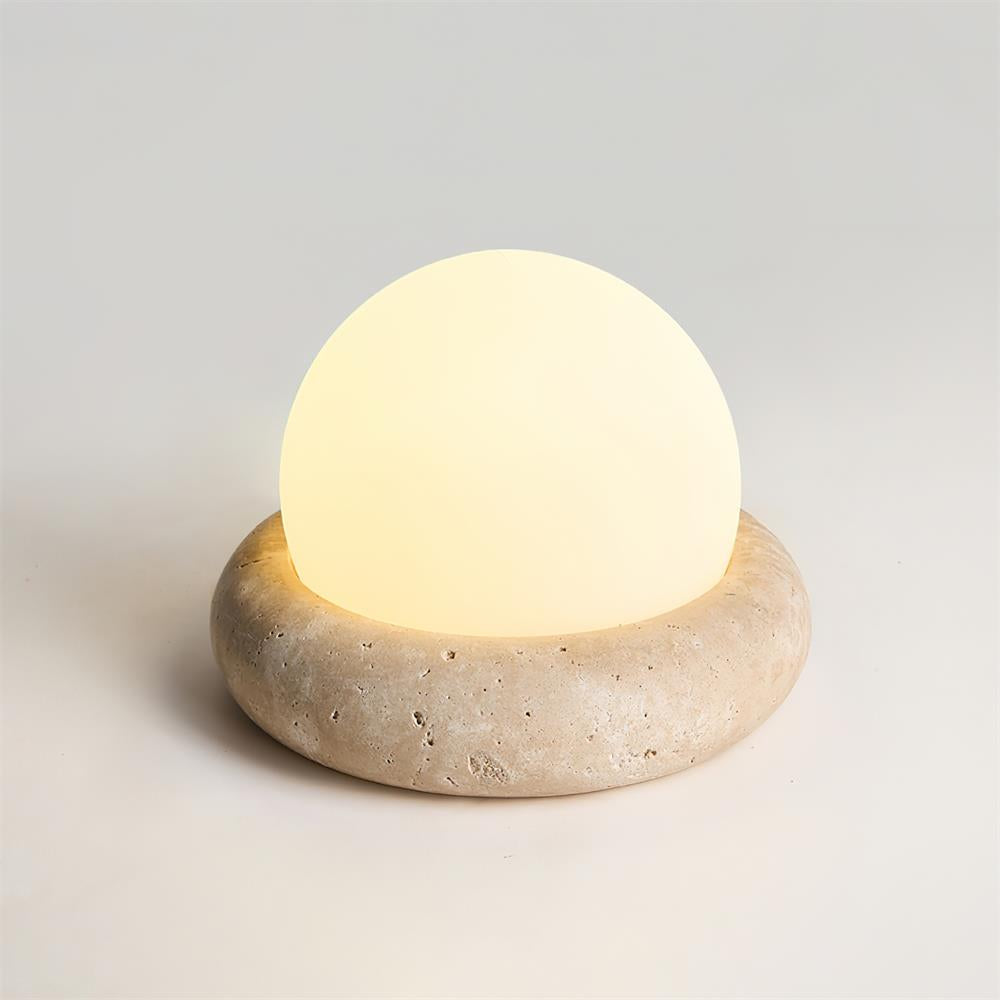 Setelyo Travertine Table Lamp
