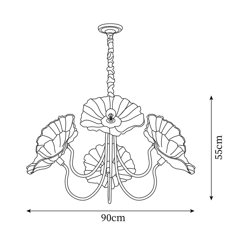 Belovora Floral Chandelier