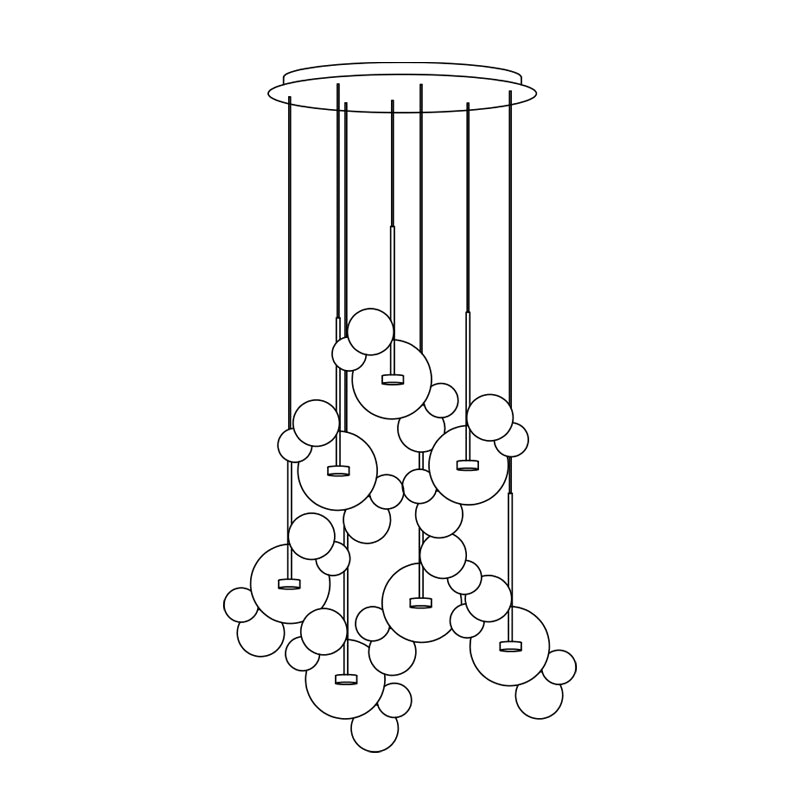Arzanvo Bubble Pendant Light