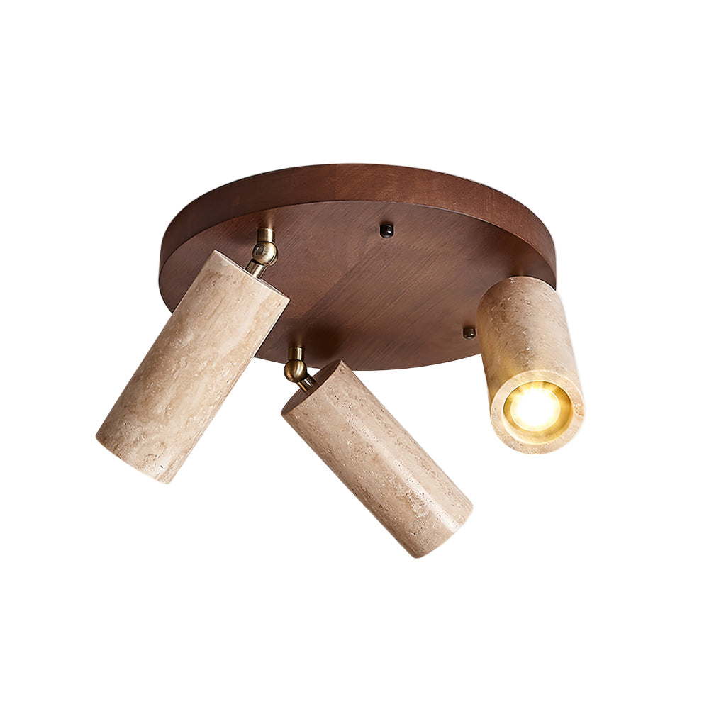 Quenelle Travertine Ceiling Light