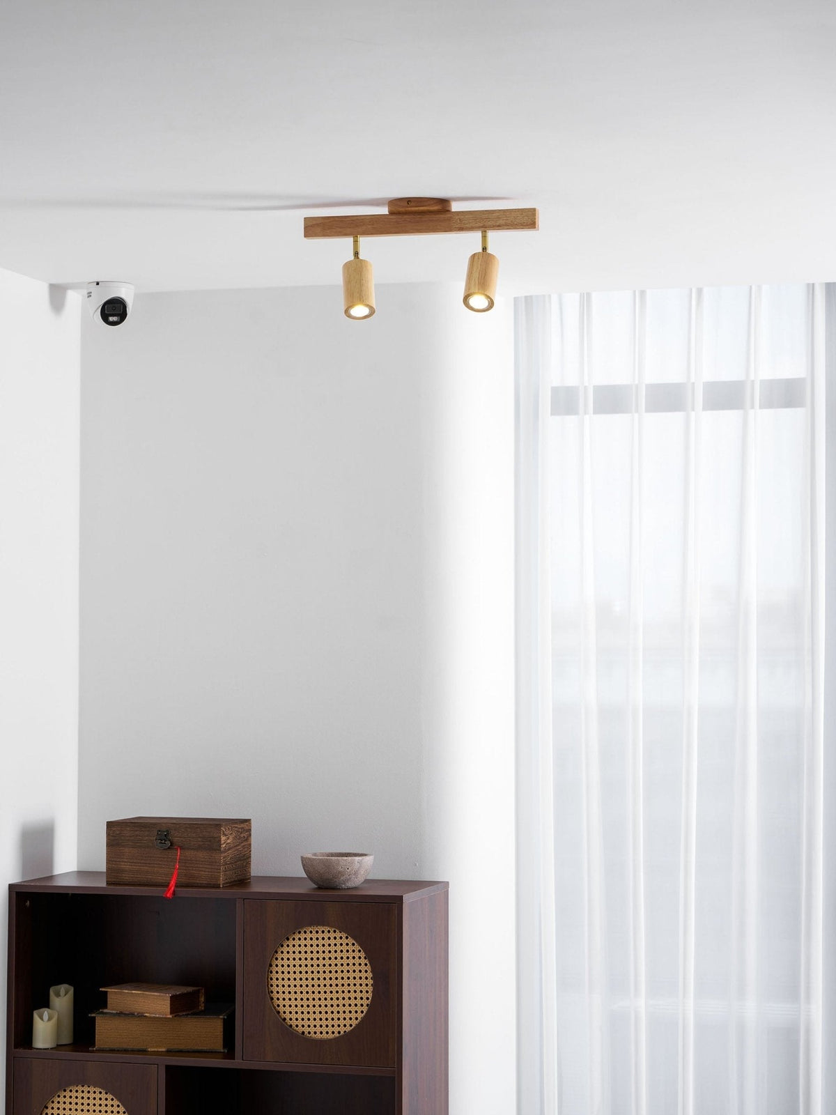 Natural Wood Beam Spotlight Light - Vakkerlight