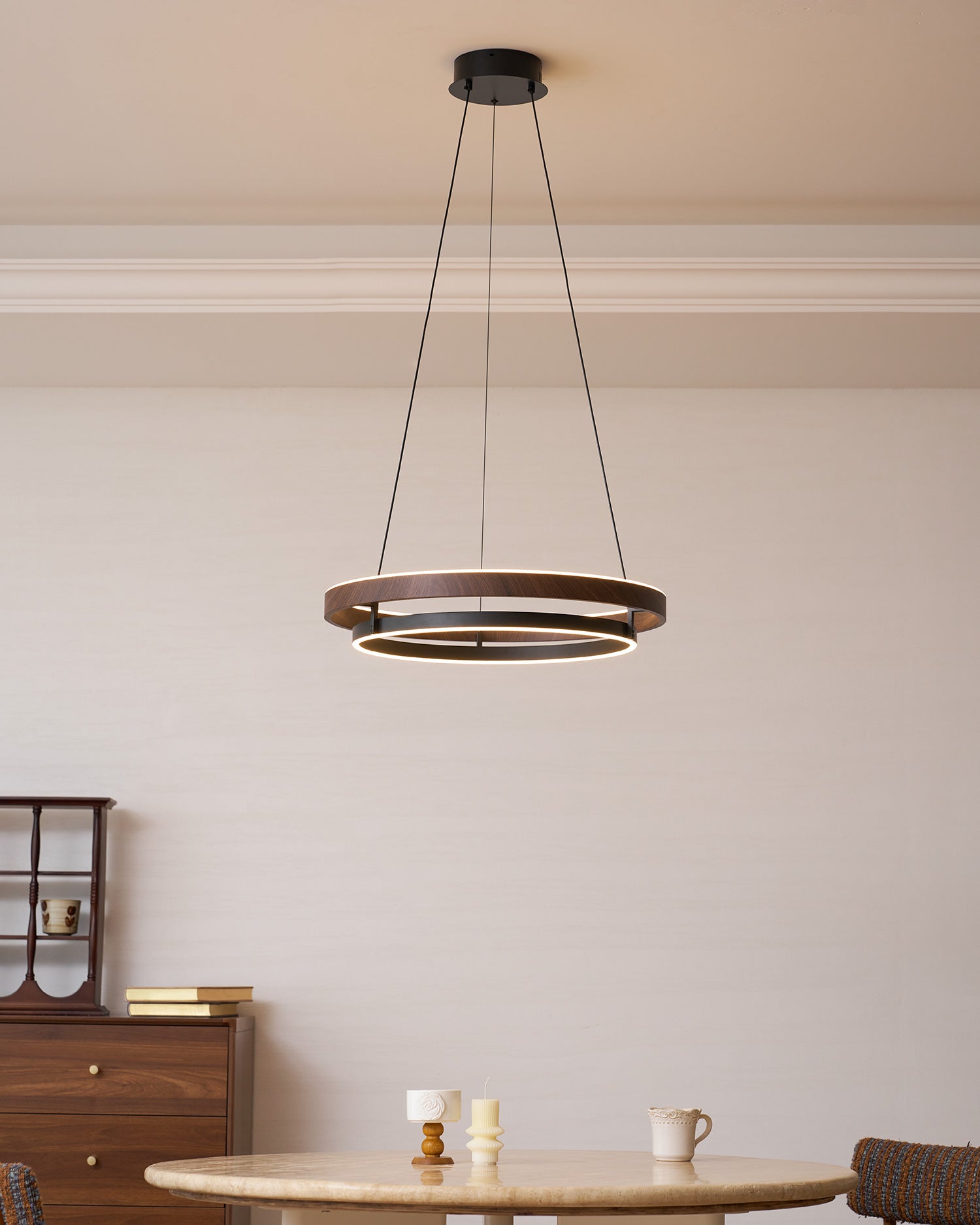 Aravessa Double Ring Chandelier