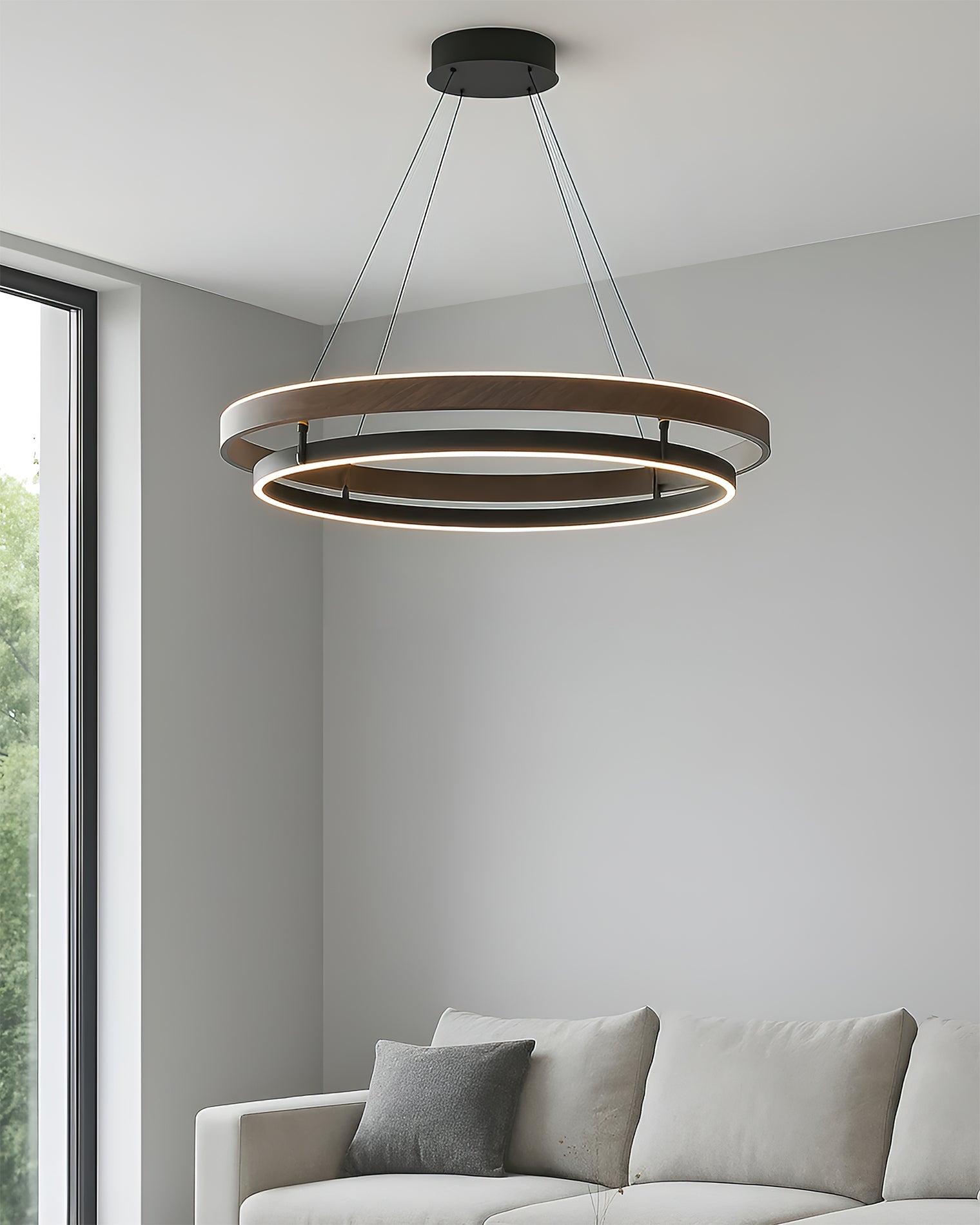 Aravessa Double Ring Chandelier