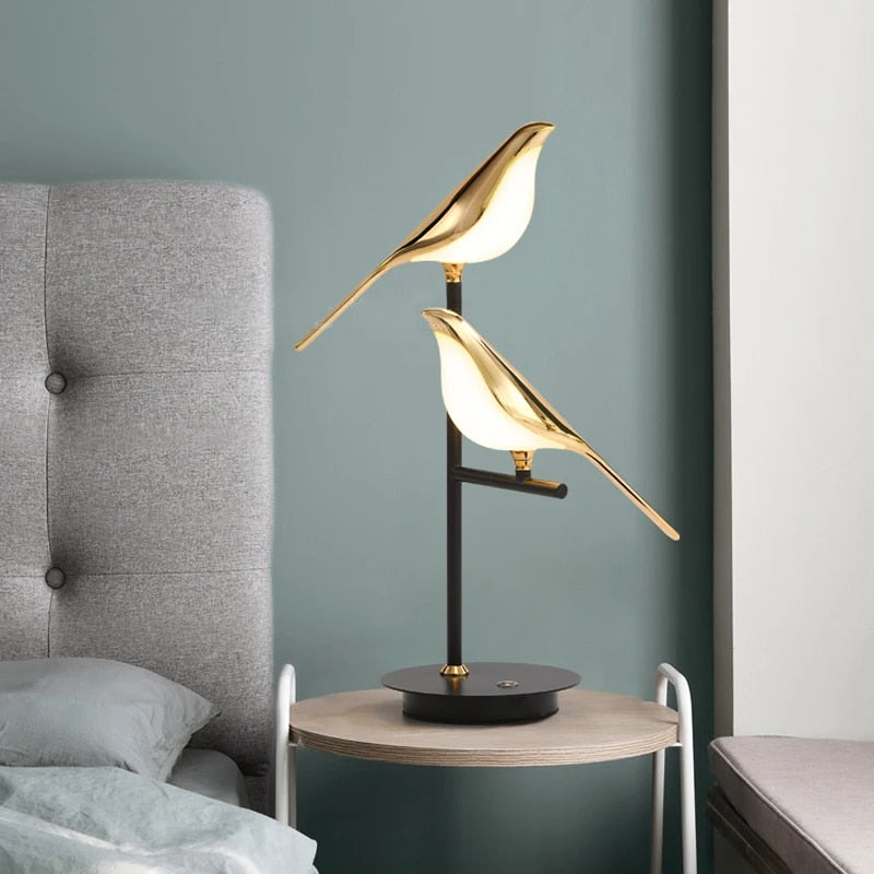 Double Bird Table Lamp
