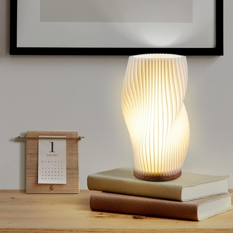 Ribbed Wave Table Lamp