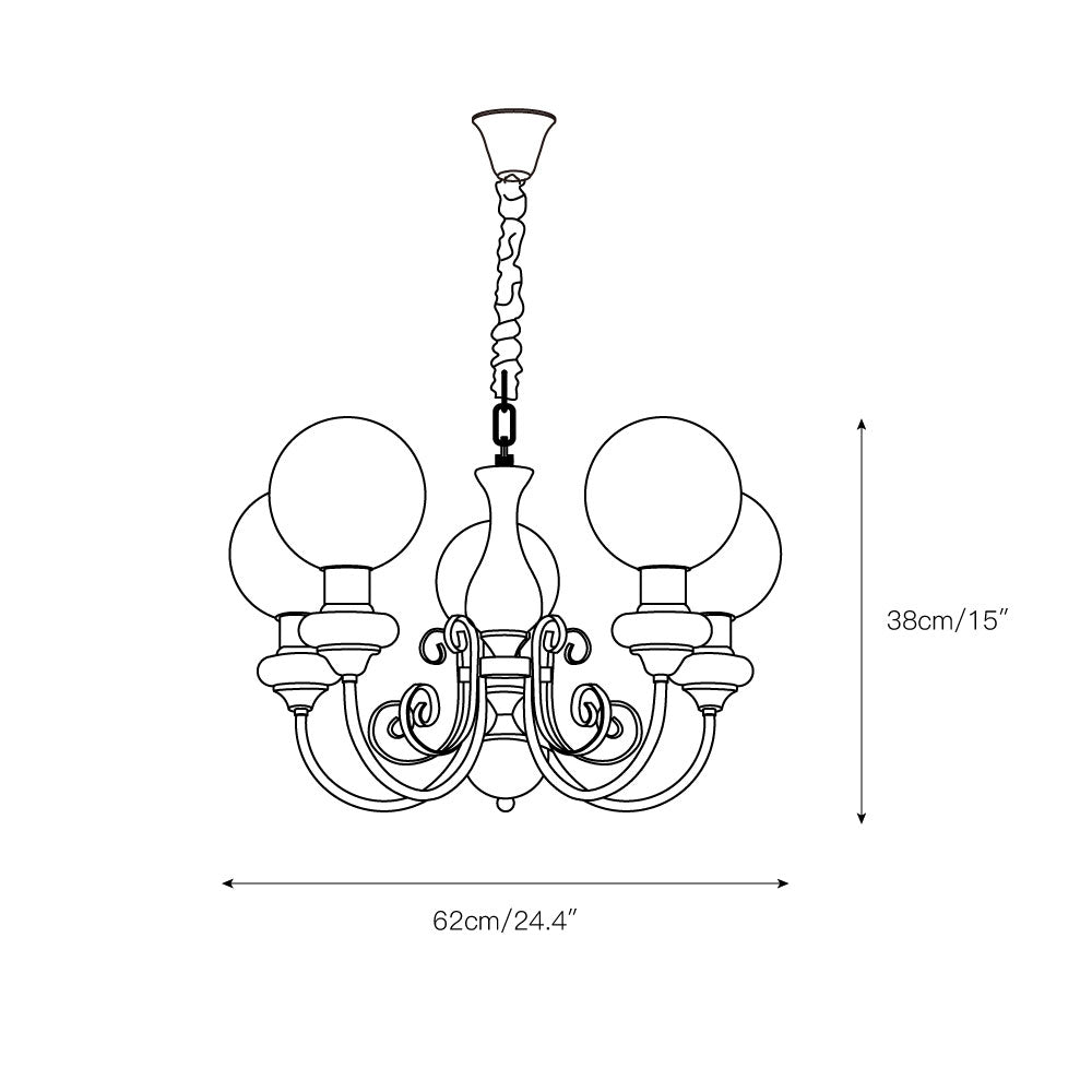 Belvinira Globe Chandelier