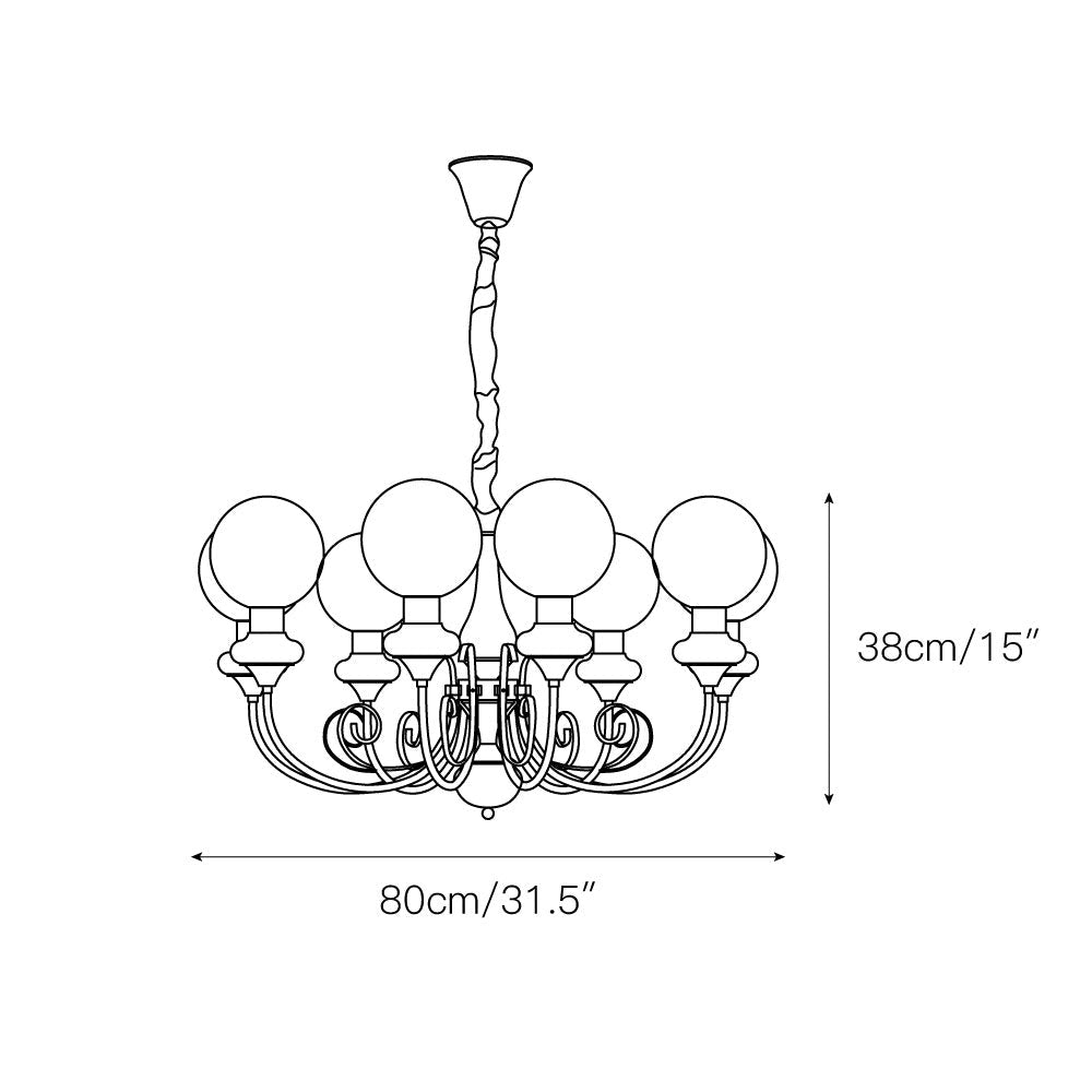 Belvinira Globe Chandelier