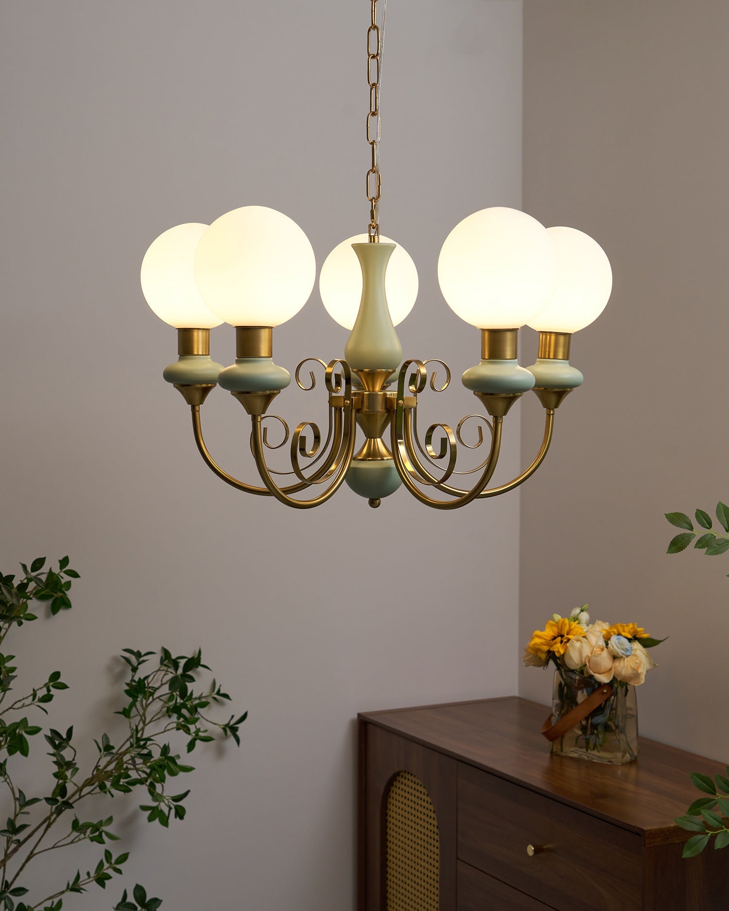 Belvinira Globe Chandelier