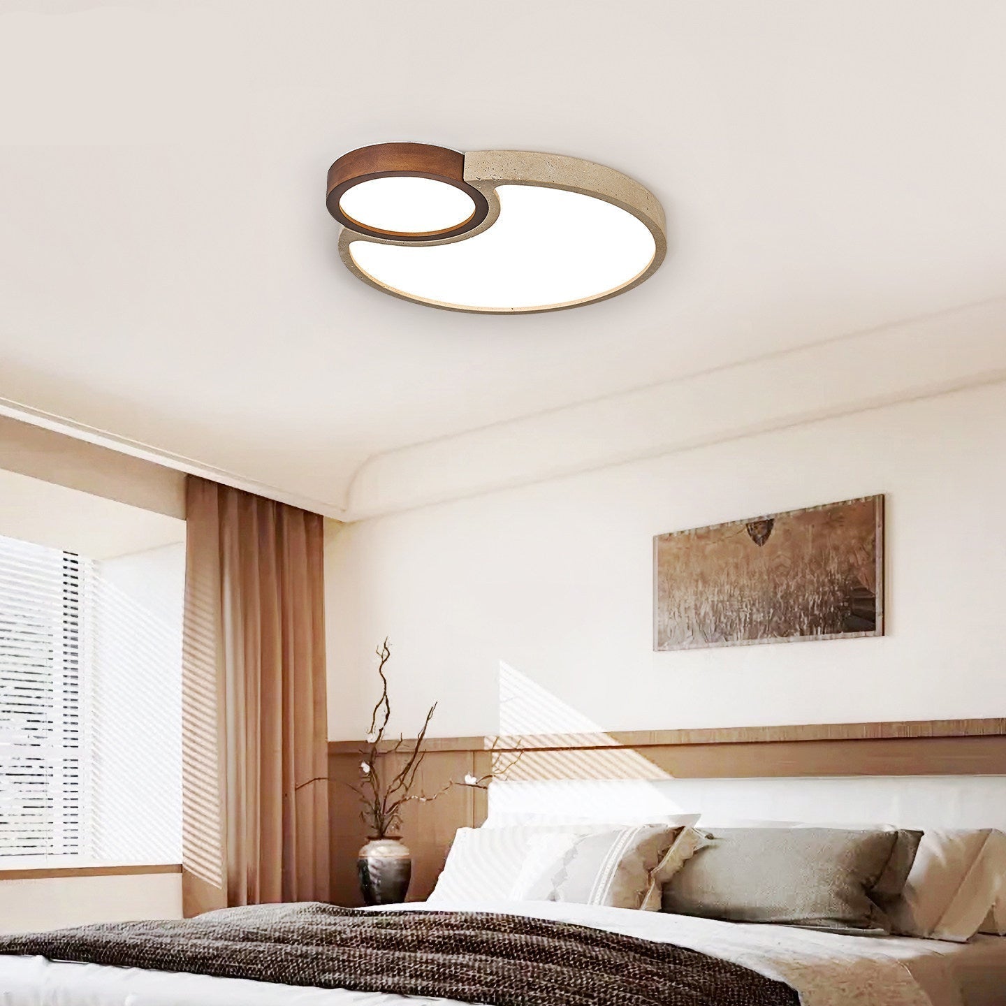 Velto Travertine Ceiling Light
