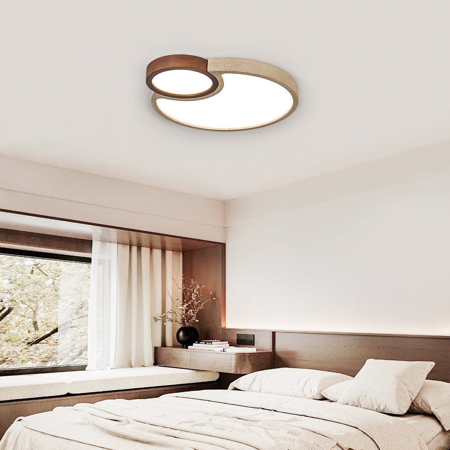 Velto Travertine Ceiling Light