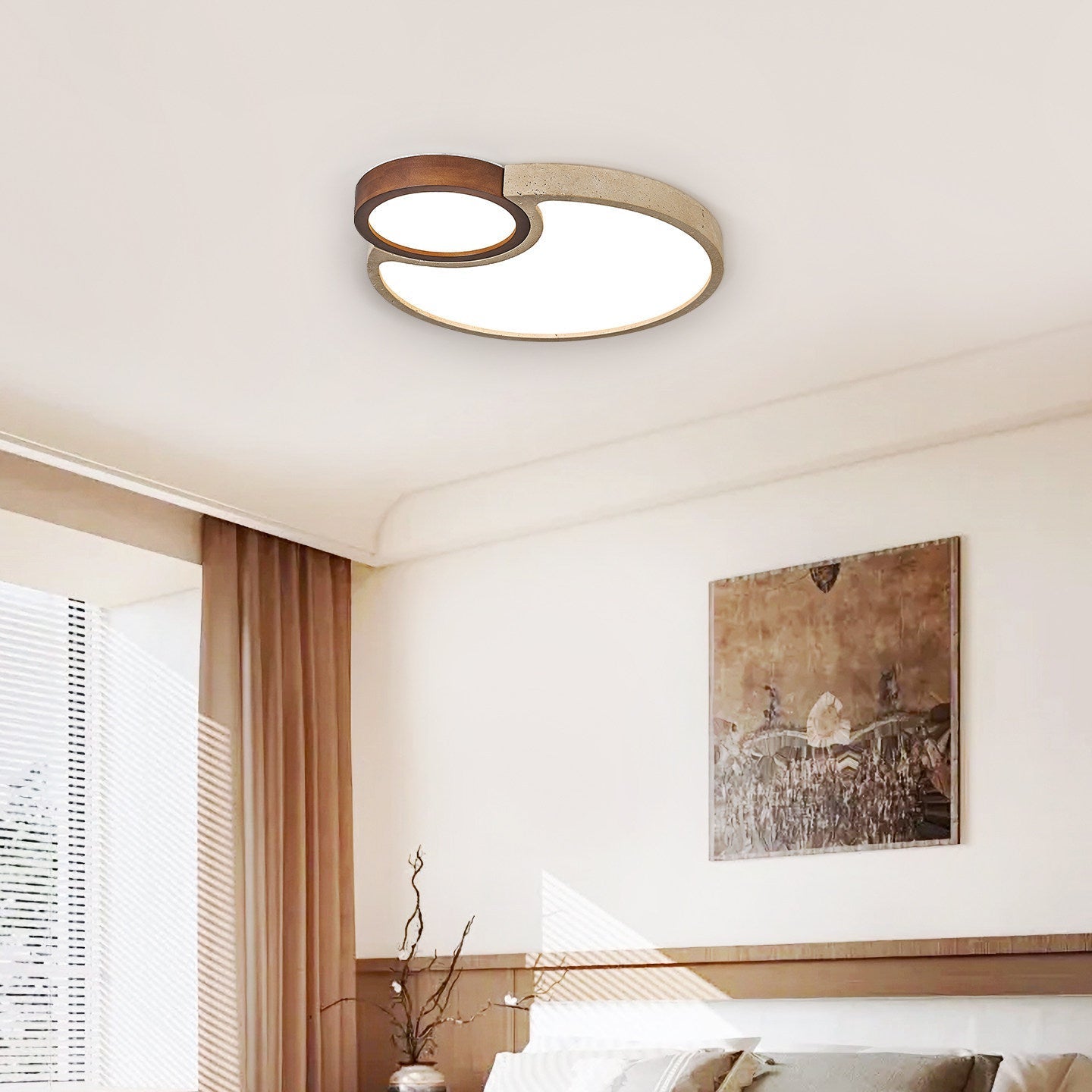 Velto Travertine Ceiling Light