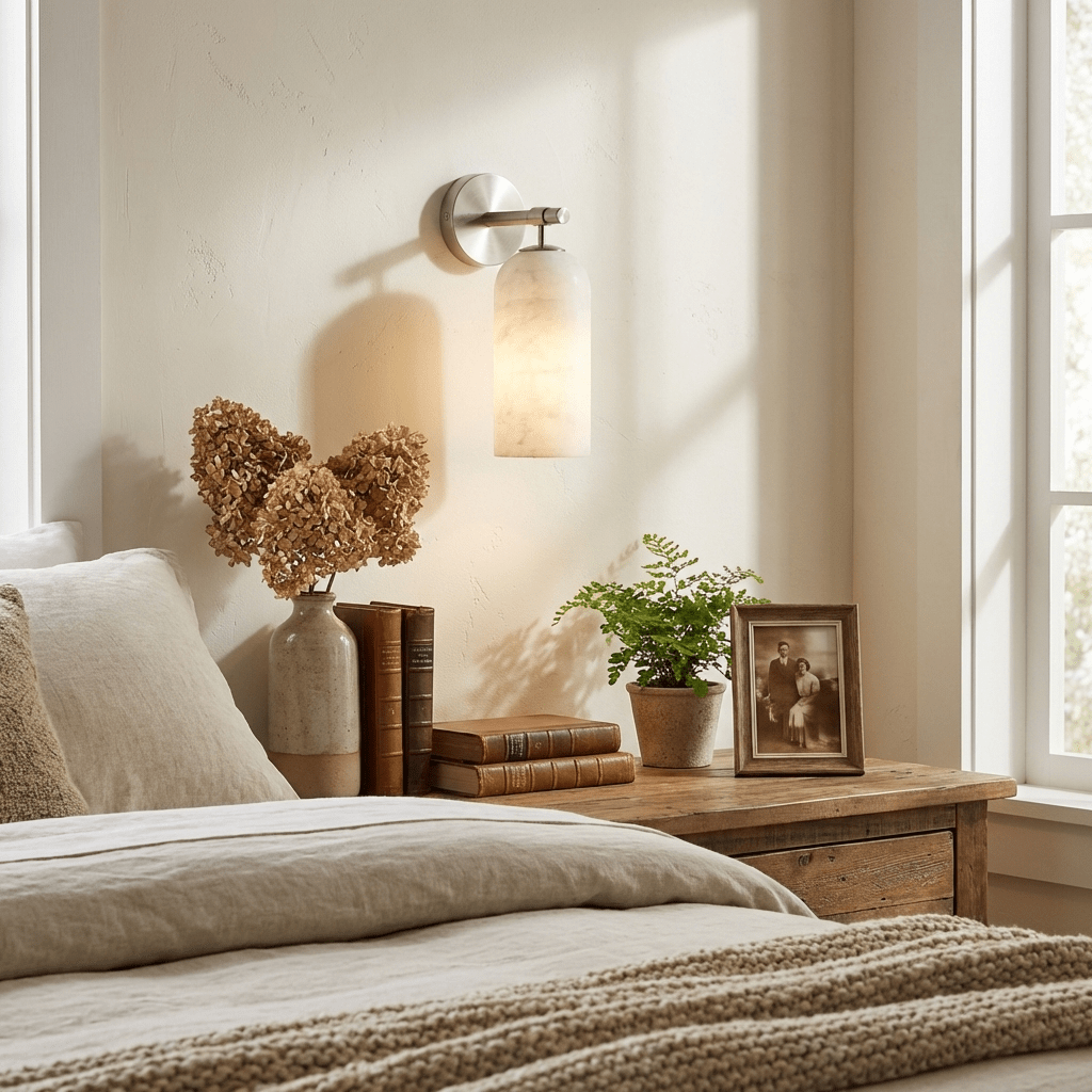 Hadeno Alabaster Wall Light