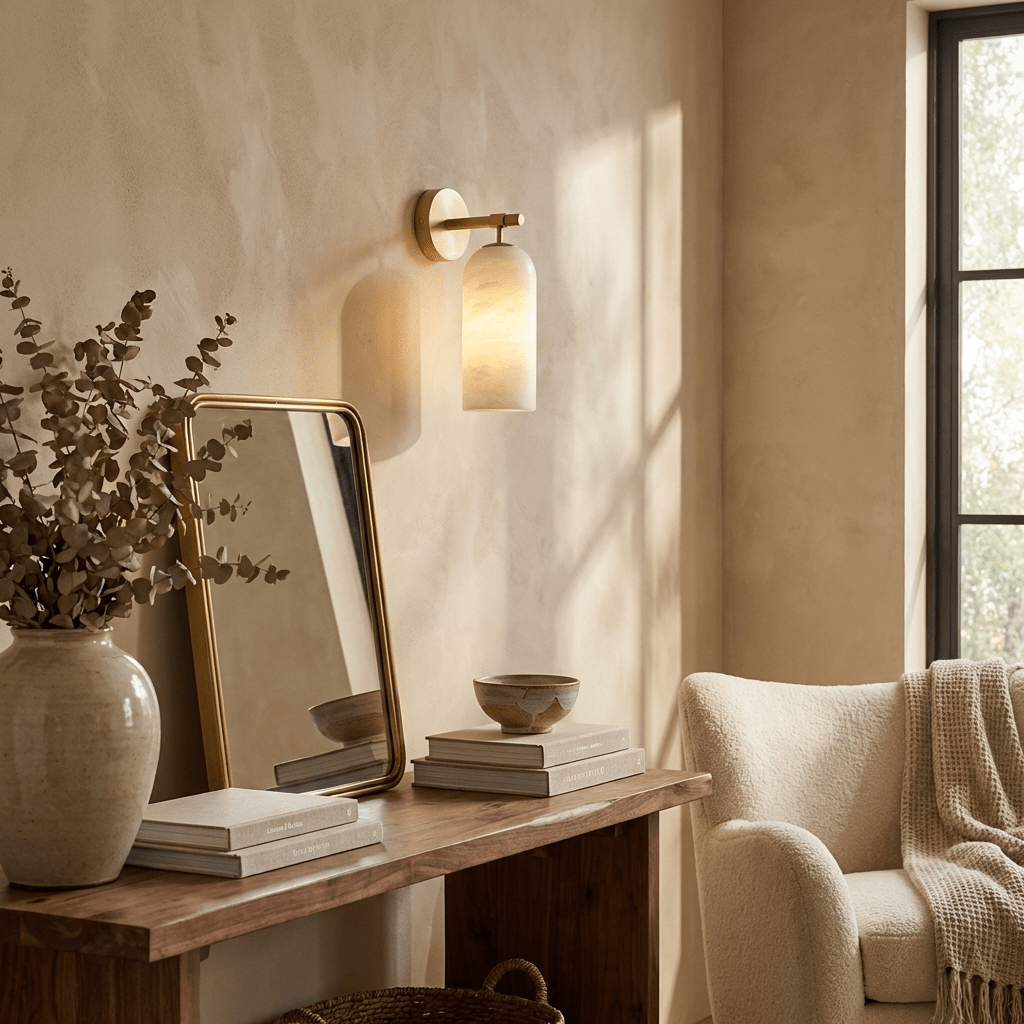 Hadeno Alabaster Wall Light