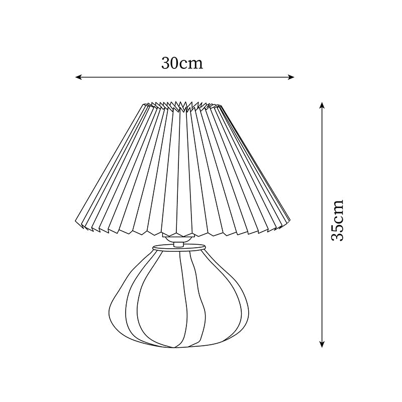 Rolenta Pleated Table Lamp