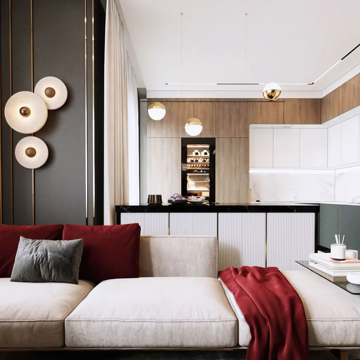 Aralzo Round Wall Light