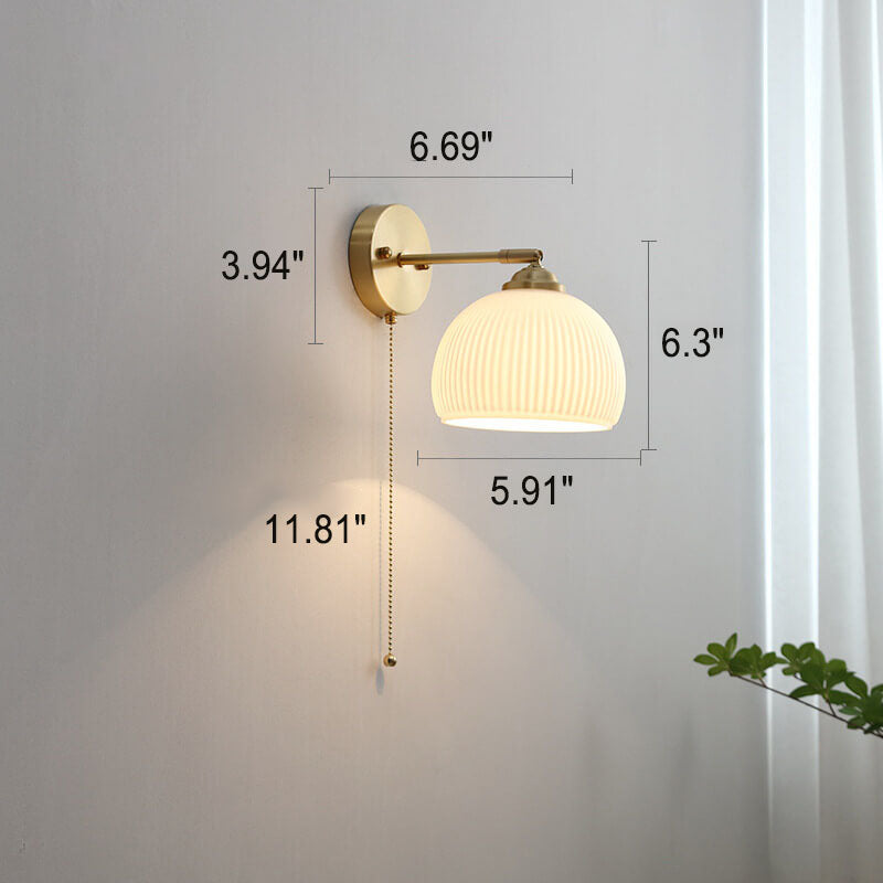 Pebavora Fluted Wall Light