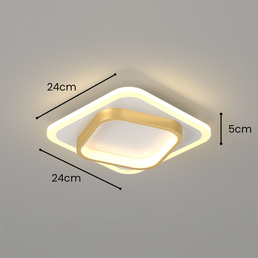 Jaxon Double Square LED Ceiling Light