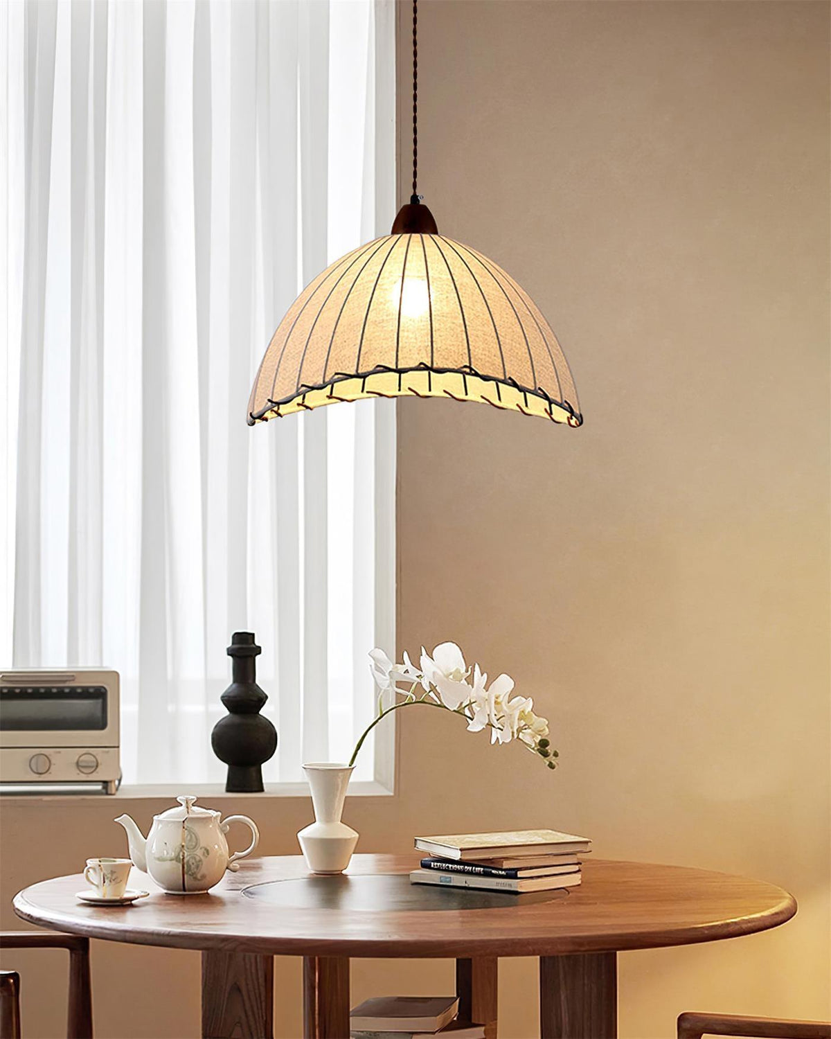 Bane Ribbed Pendant Light
