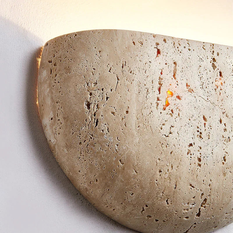 Cinu Travertine Wall Light