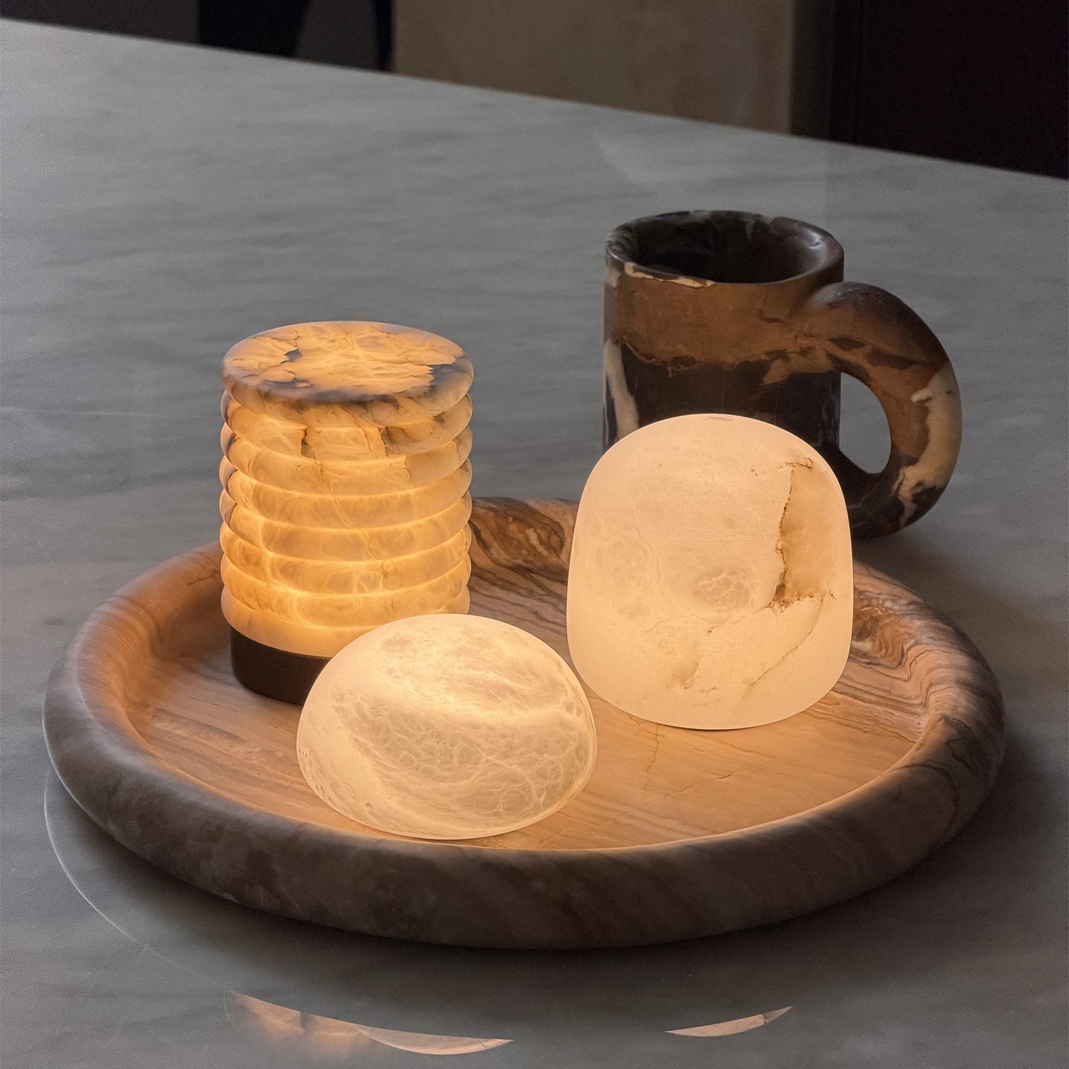 Bazorello Alabaster Table Lamp