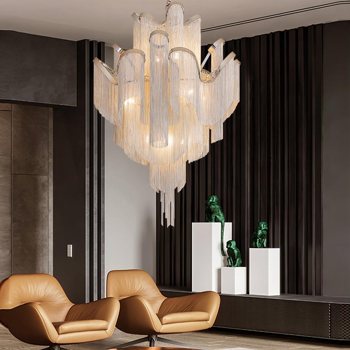Stream Chain Chandelier – detail 16