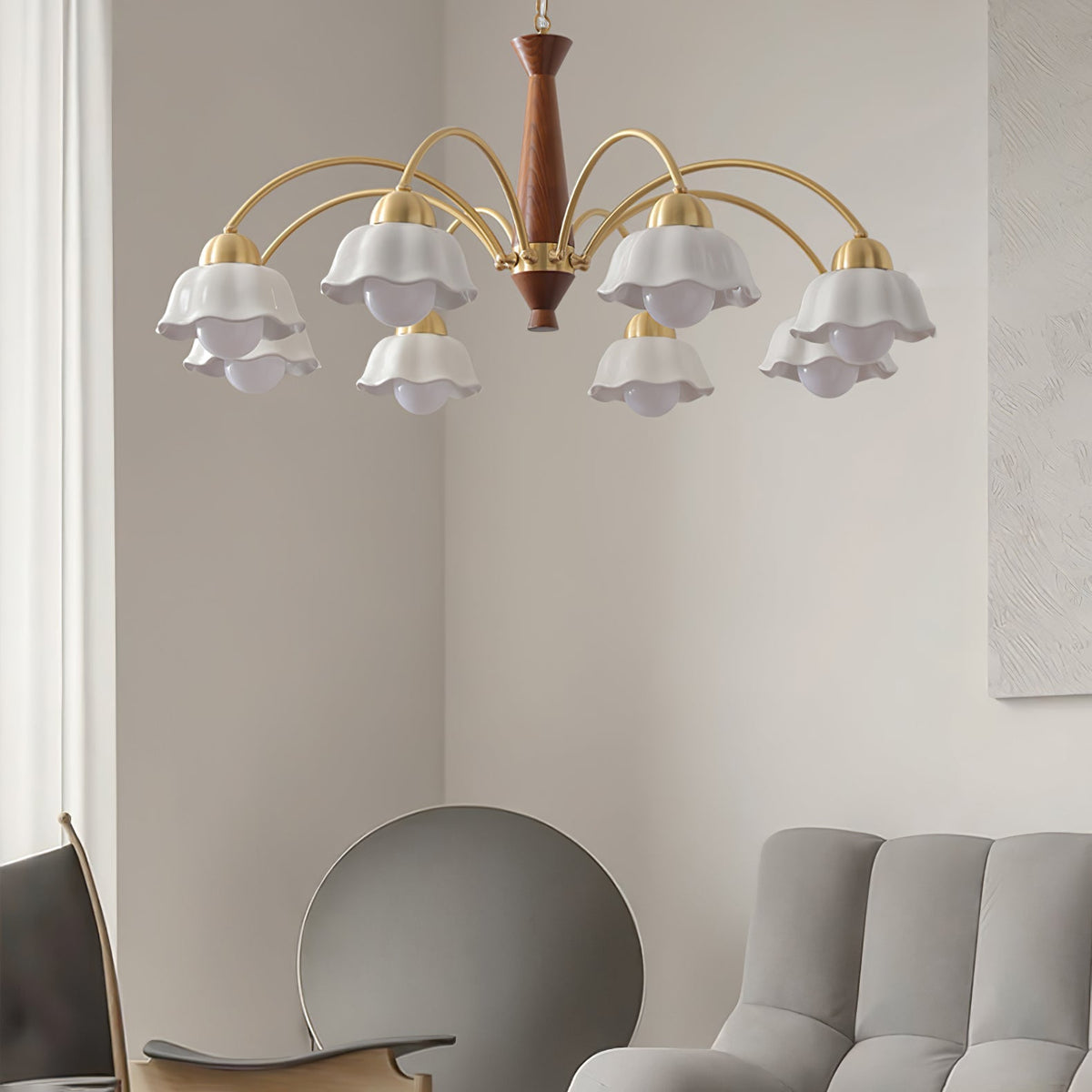 Siseralo Mid Century Chandelier