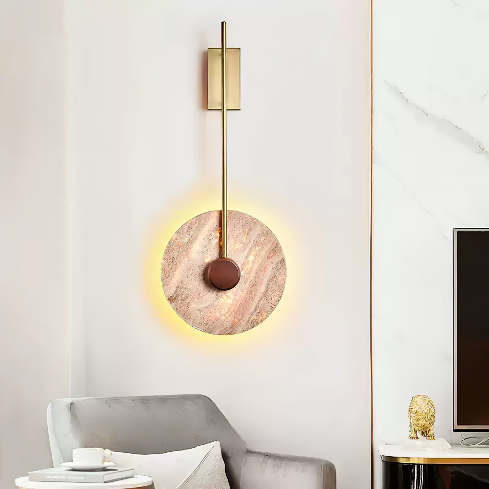 Fosim Travertine Wall Light