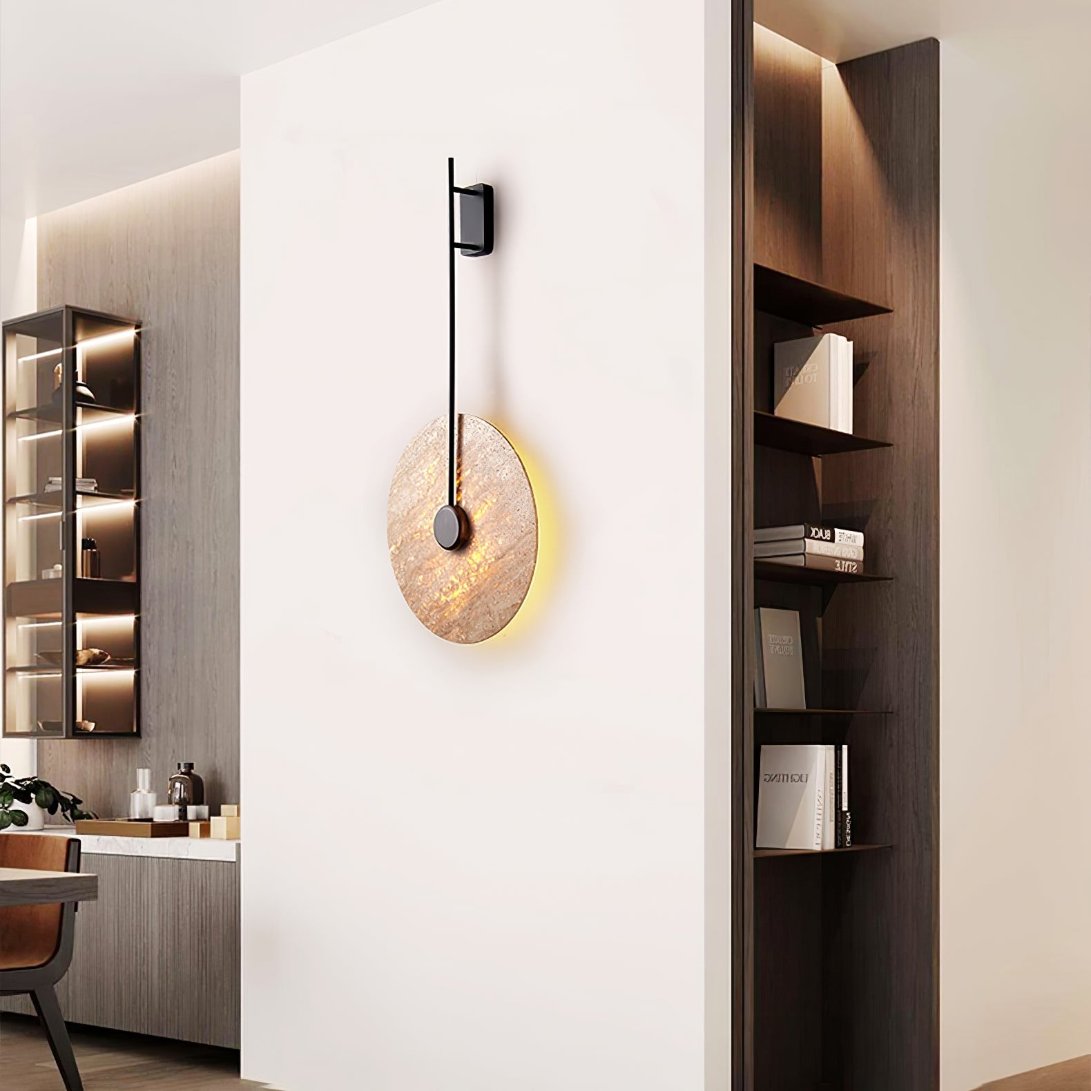 Fosim Travertine Wall Light