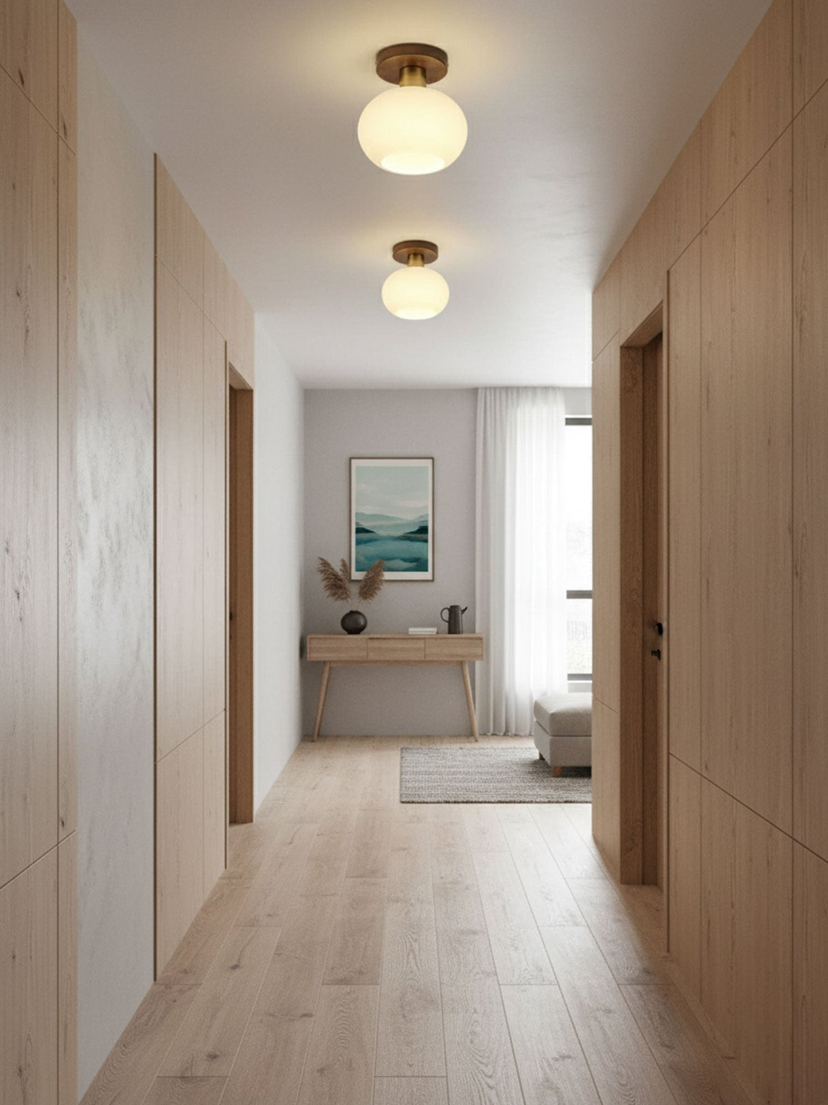 White Shell Ceiling Lamp – detail 7