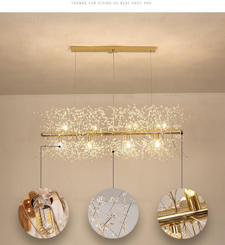 Crystal Dandelion Chandelier – detail 13