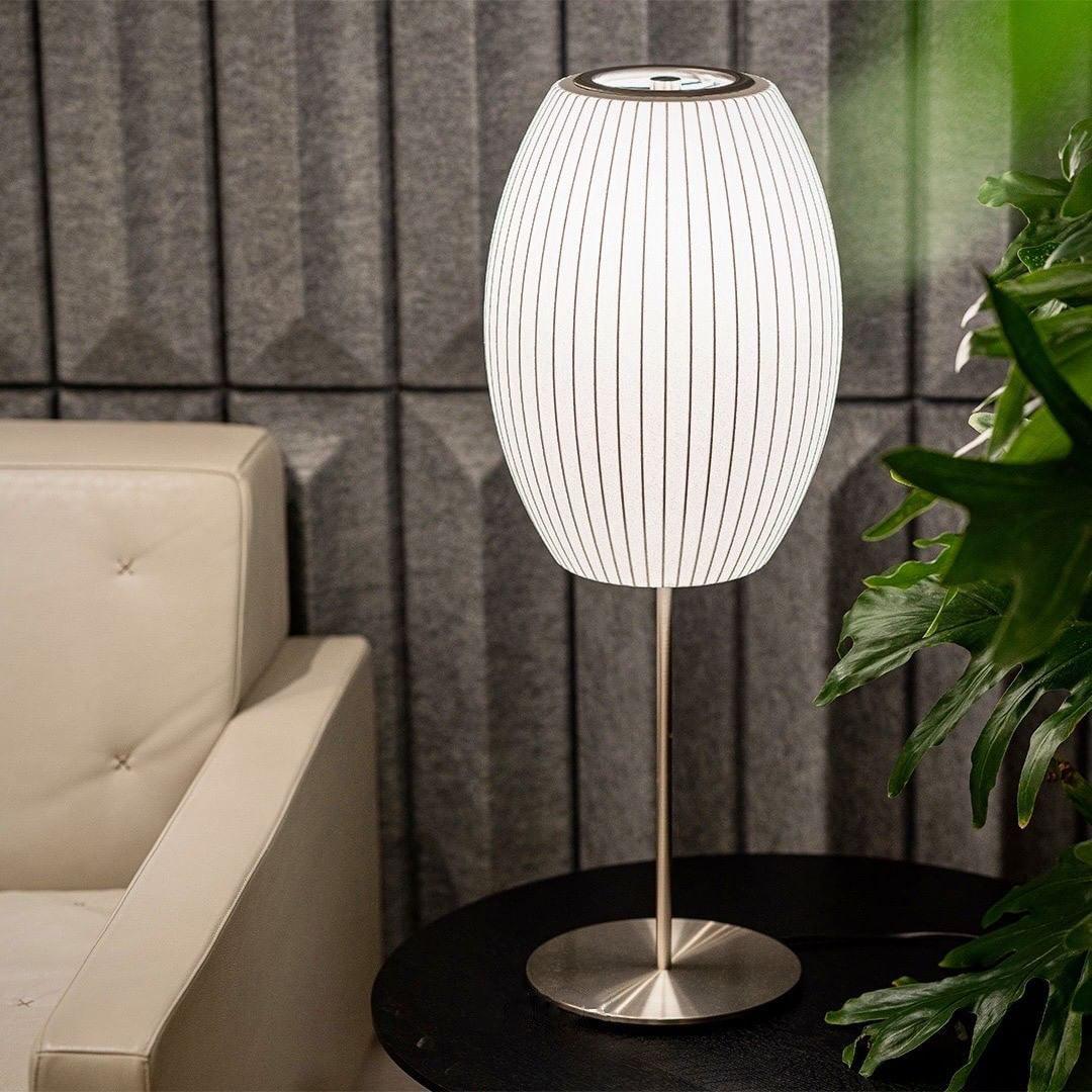 Faux Silk Bubble Table Lamp – detail 9