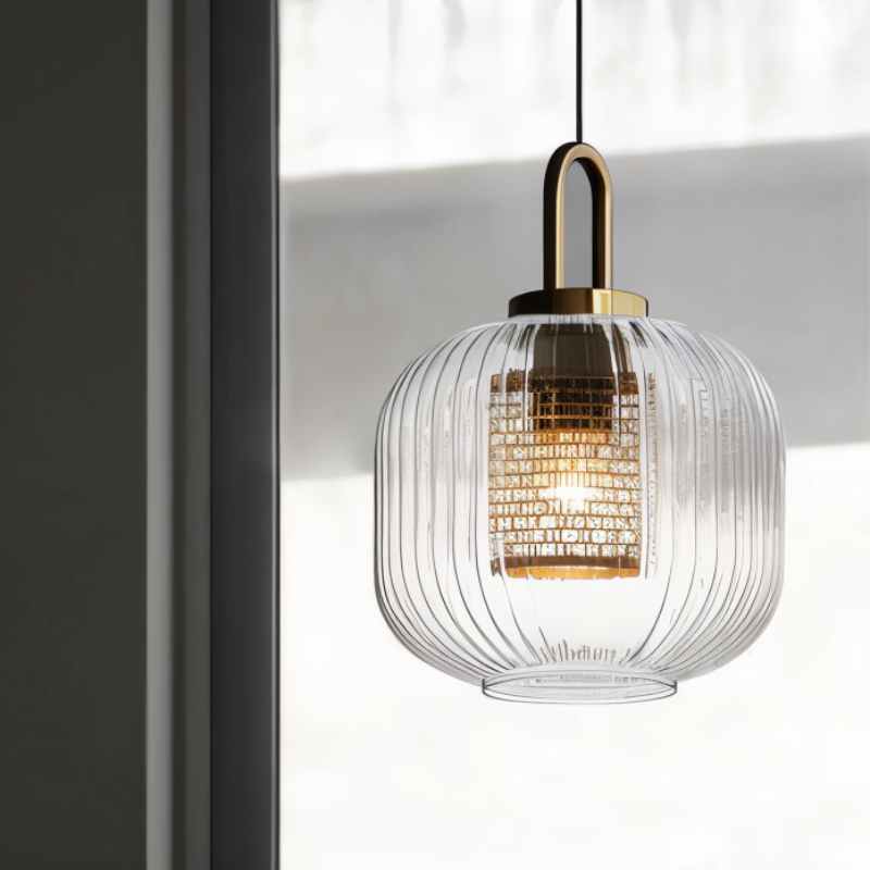 Ceroca Ribbed Pendant Light