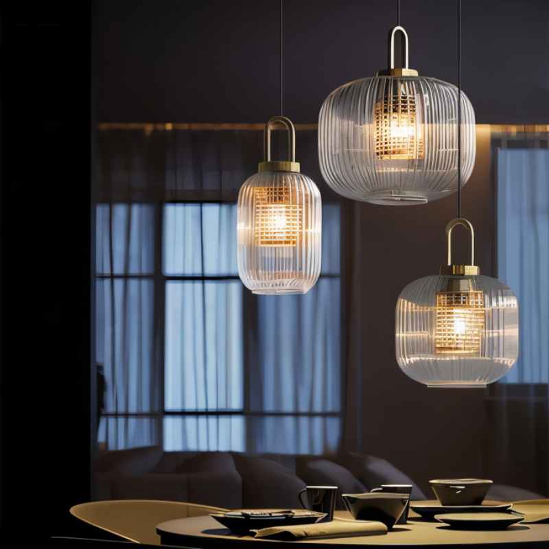 Ceroca Ribbed Pendant Light
