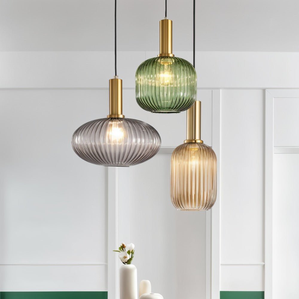 Tello Ribbed Pendant Light