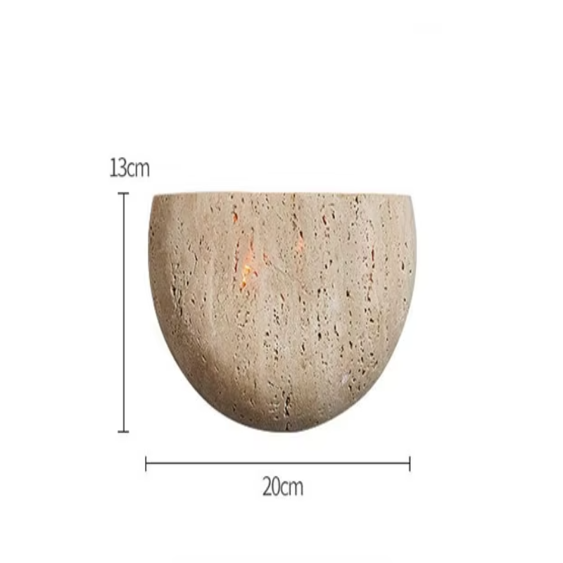 Cinu Travertine Wall Light