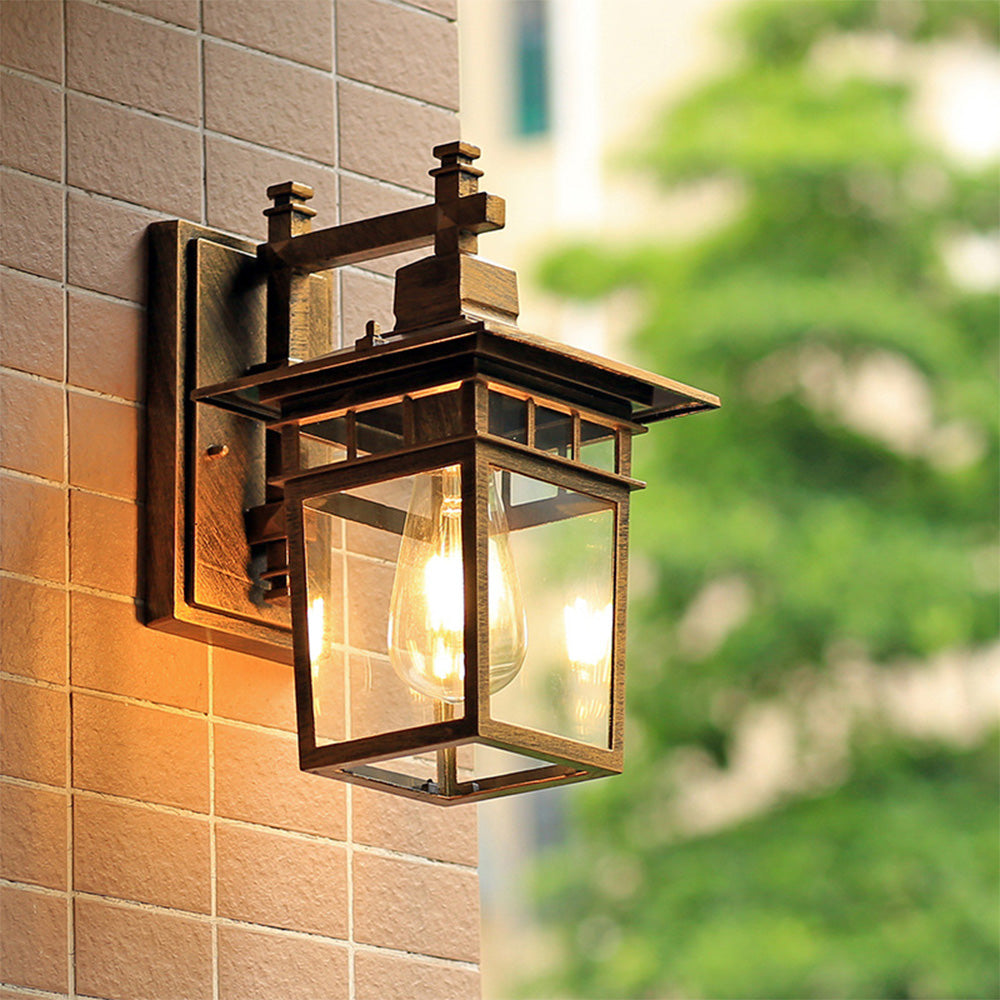Kwadris Outdoor Lantern Wall Light