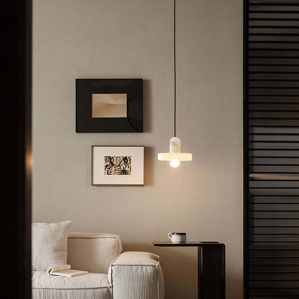 Messo Alabaster Pendant Light
