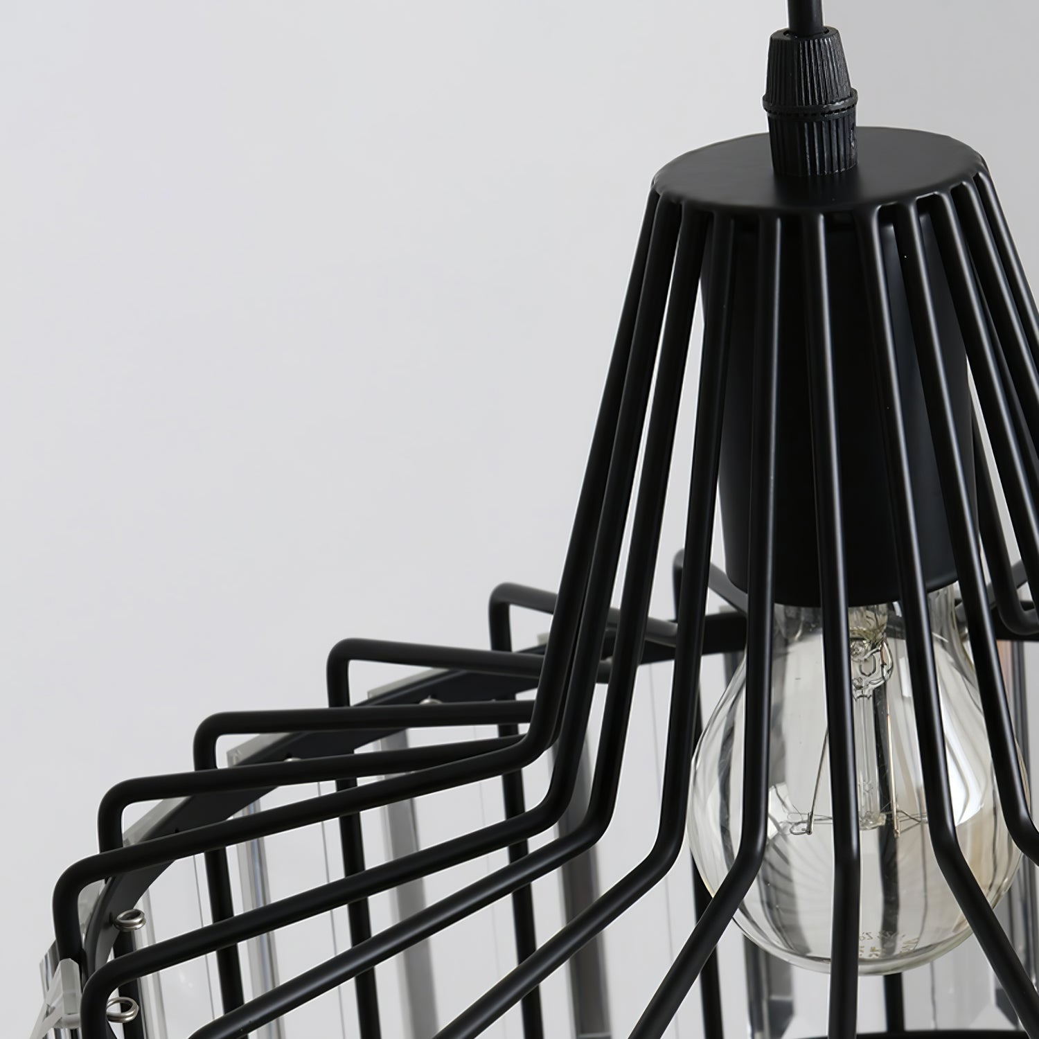 Cyo Black Crystal Pendant Light