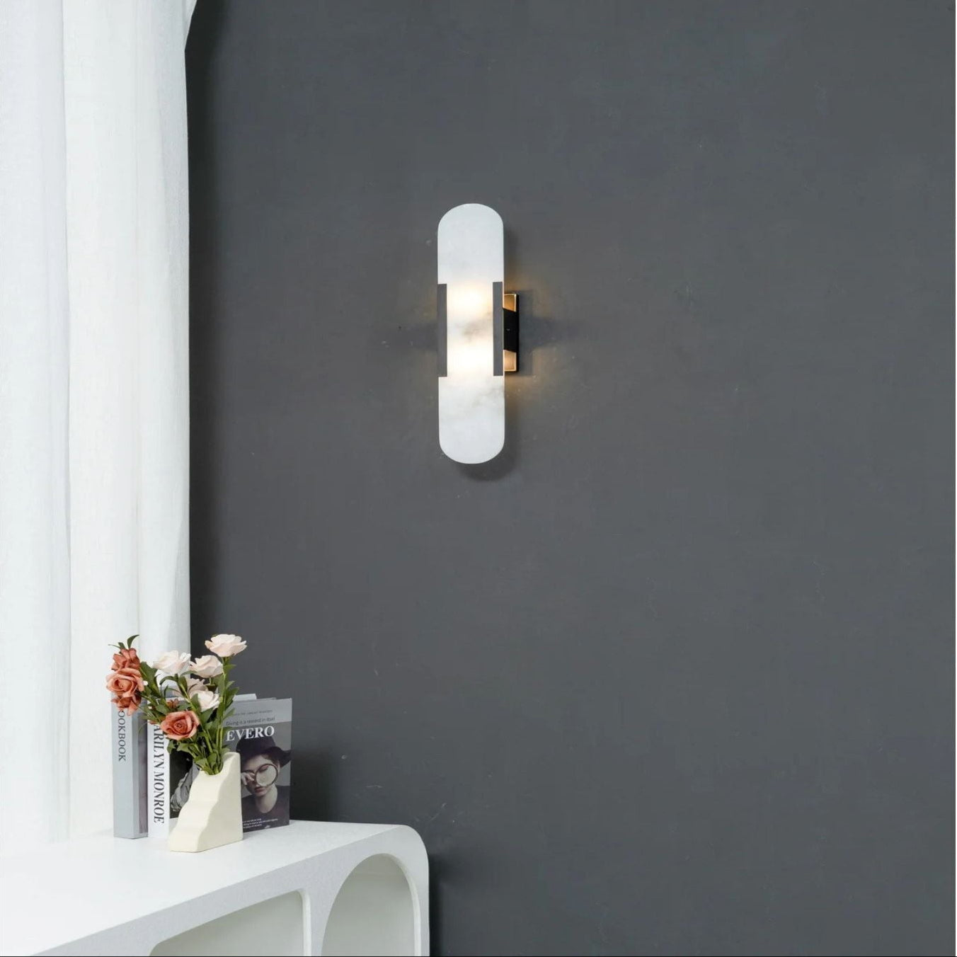 Marce Alabaster Wall Light