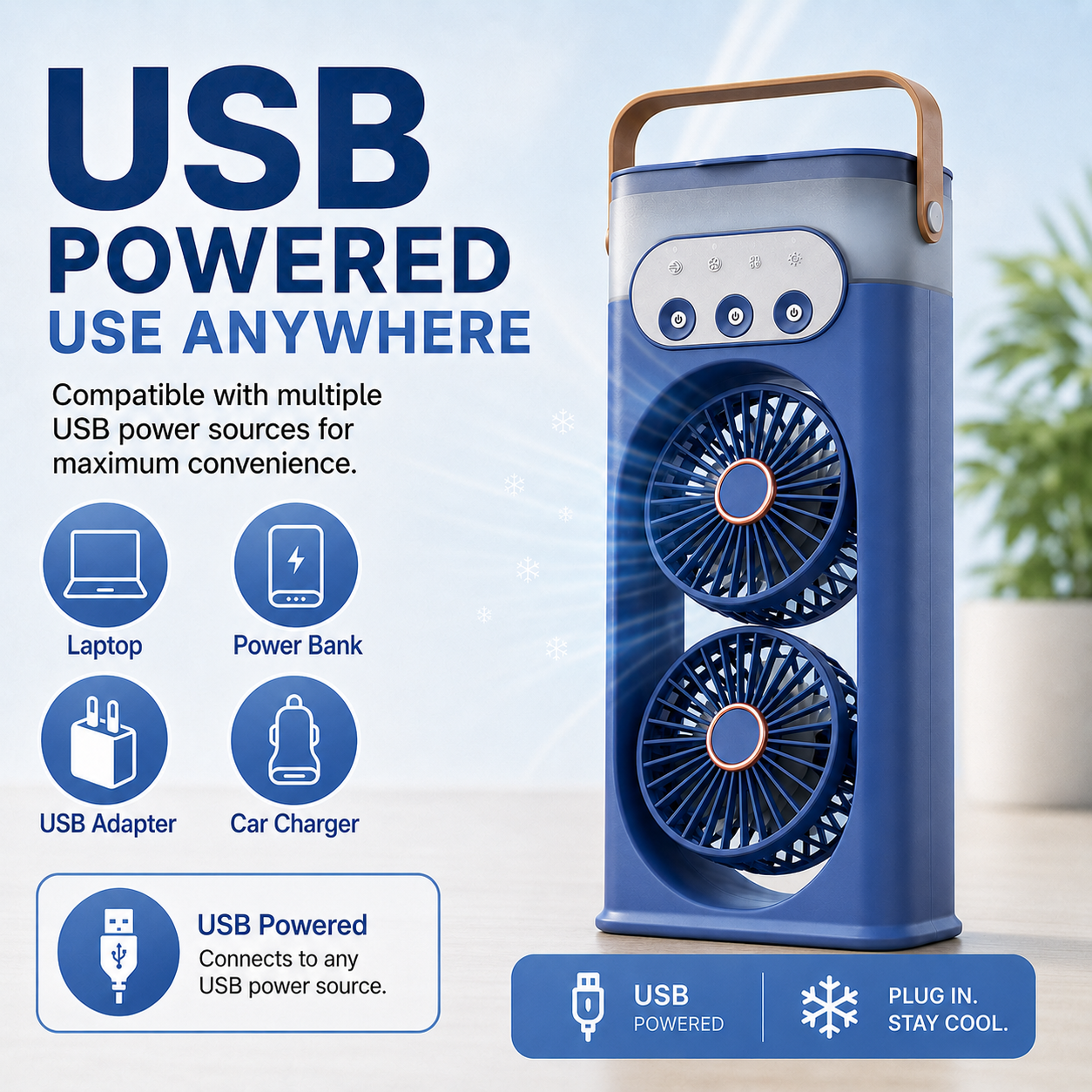 Foroova Portable Tower Fan
