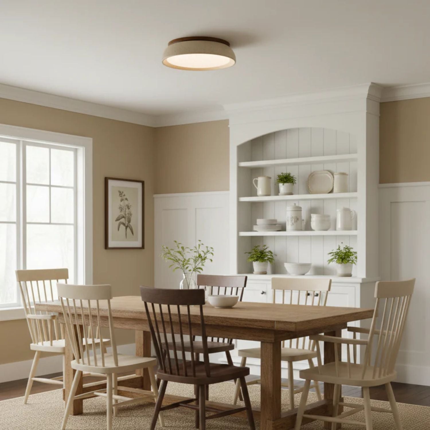 Vitelso Travertine Ceiling Light