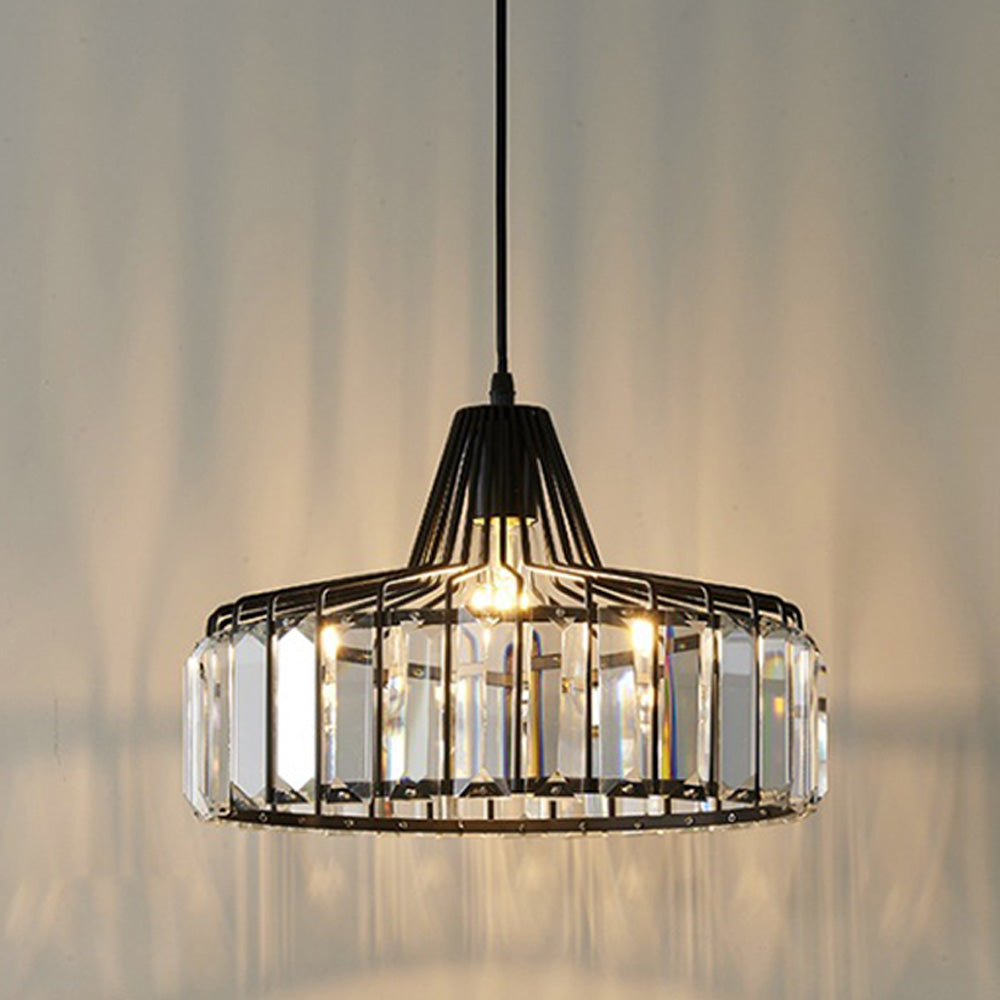 Cyo Black Crystal Pendant Light