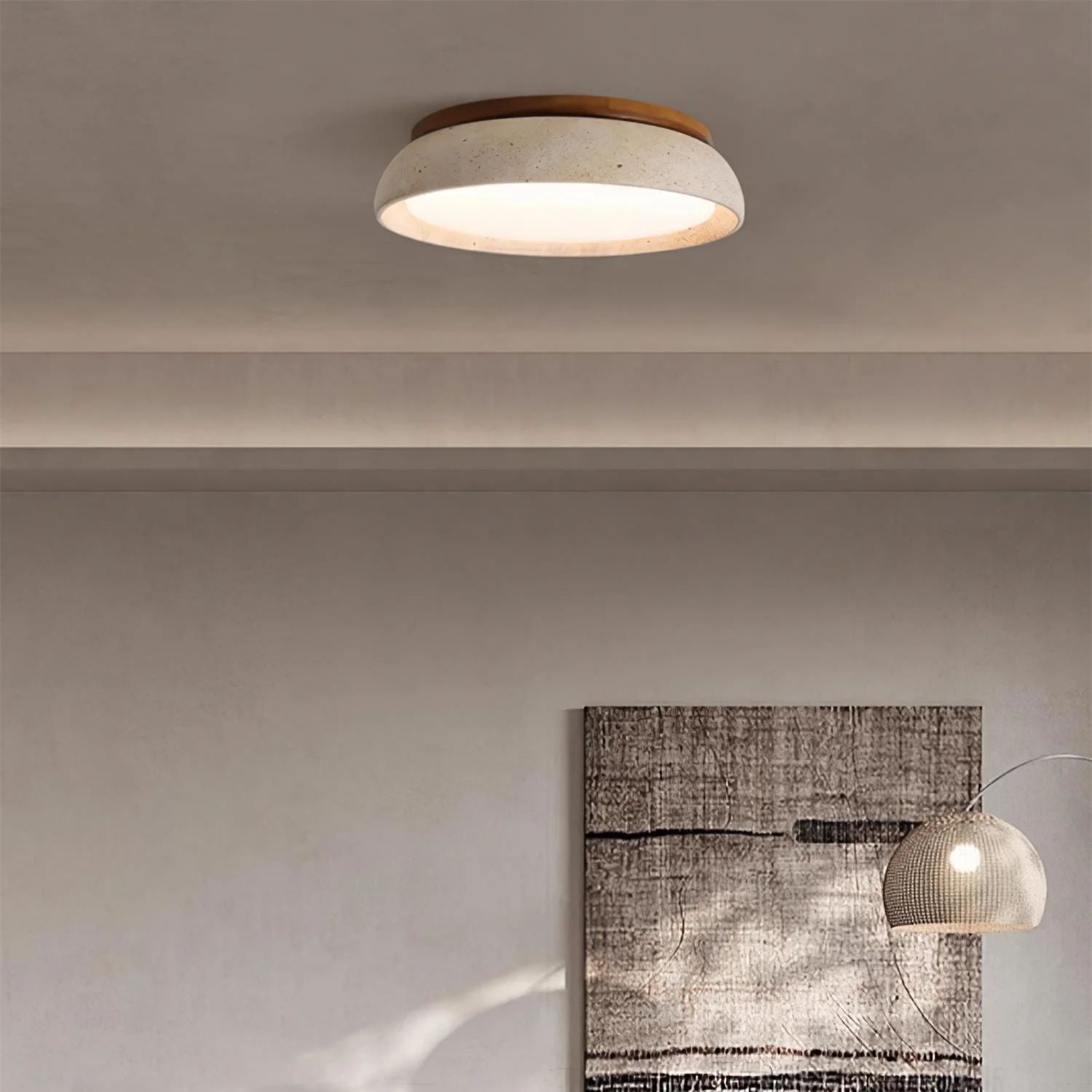 Vitelso Travertine Ceiling Light