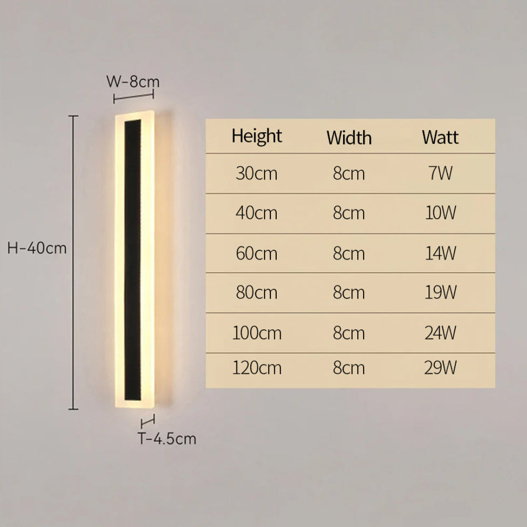 Fezonia Linear Outdoor Wall Light